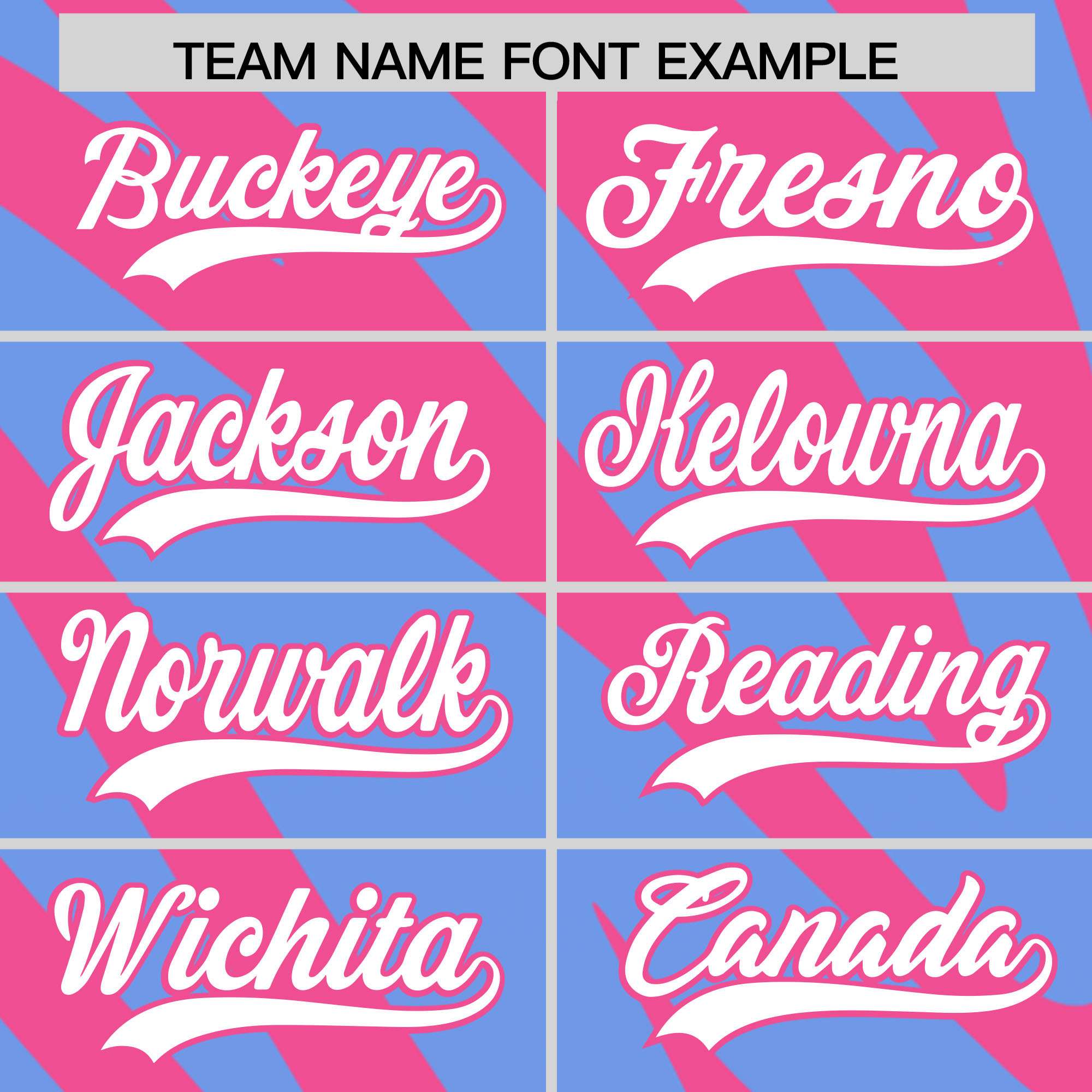 Custom Pink Light Blue Tiger Stripe Gradient Animal Print Personalized Team Shirt Baseball Jersey