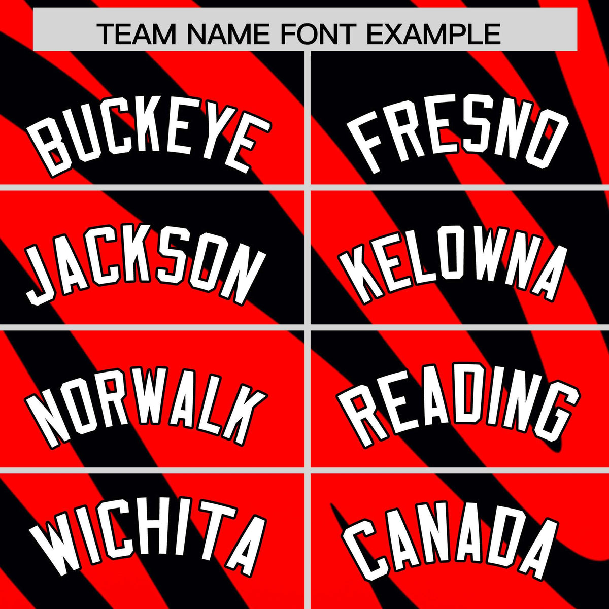 Custom Red Black Tiger Stripe Gradient Animal Print Personalized Team Shirt Baseball Jersey