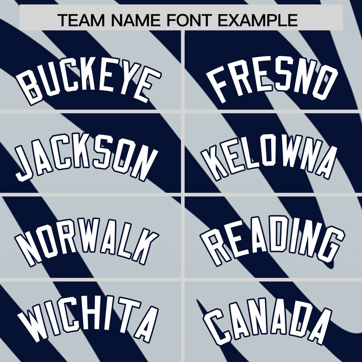 Custom Navy Silver Tiger Stripe Gradient Animal Print Personalized Team Shirt Baseball Jersey