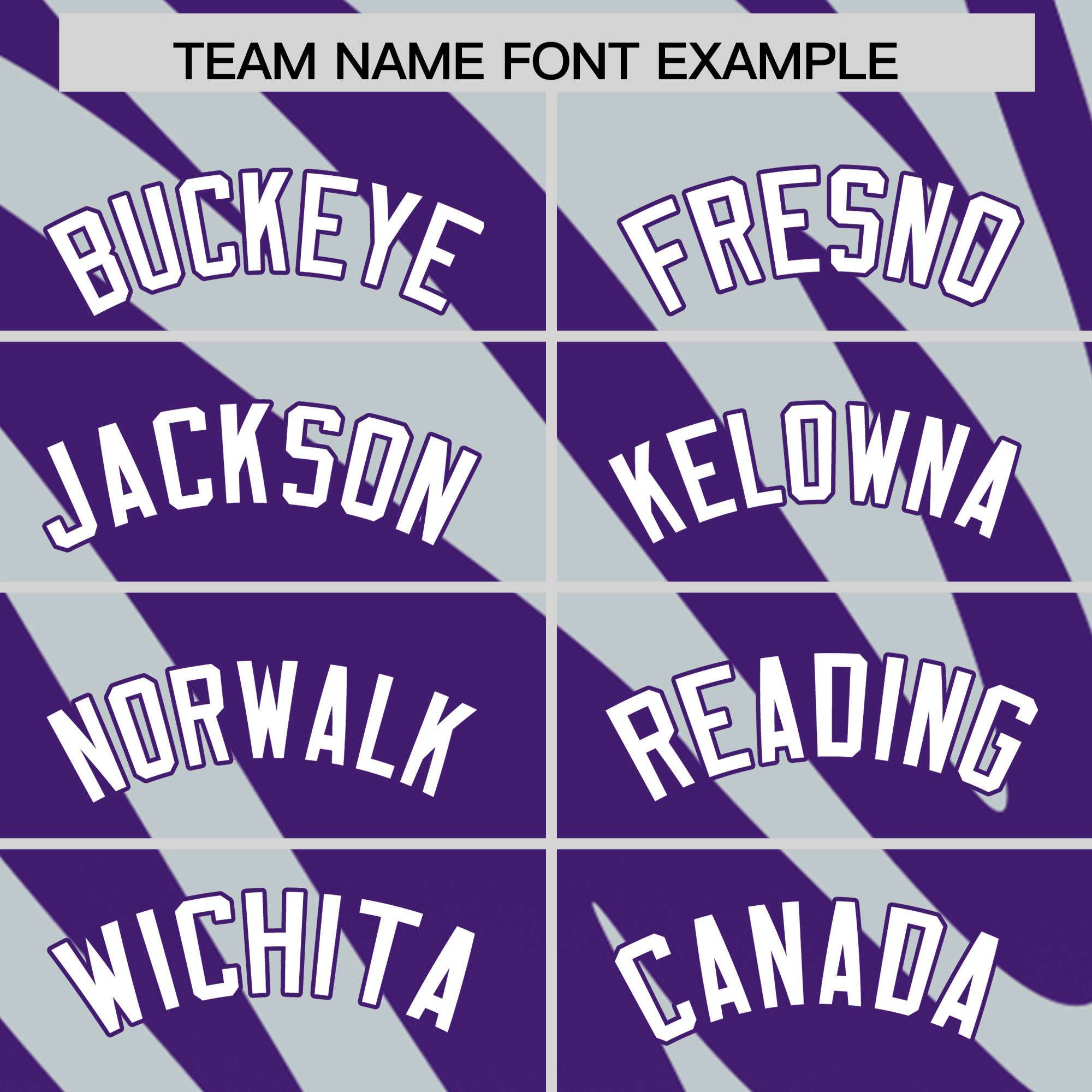 Custom Purple Silver Tiger Stripe Gradient Animal Print Personalized Team Shirt Baseball Jersey