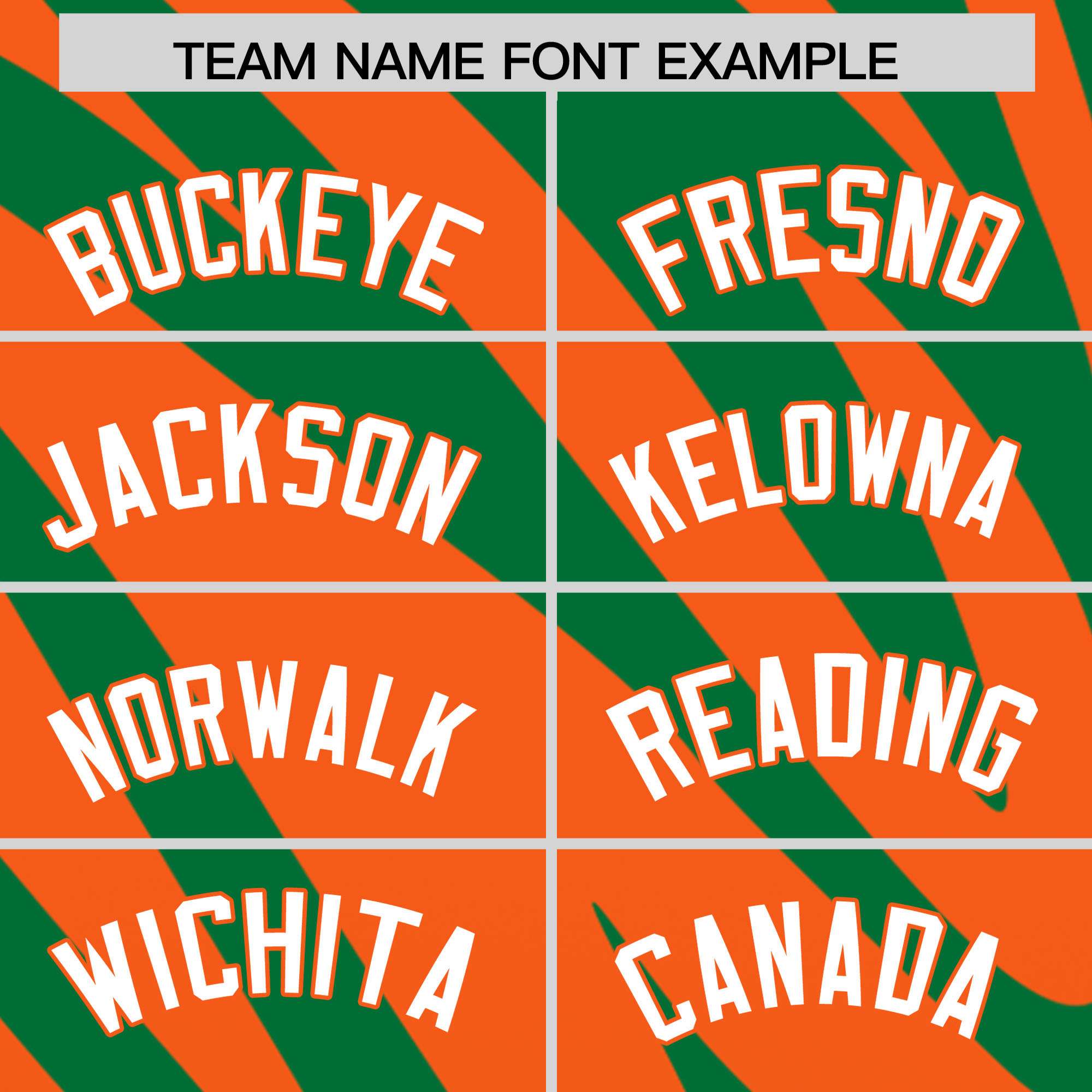 Custom Kelly Green Orange Tiger Stripe Gradient Animal Print Personalized Team Shirt Baseball Jersey