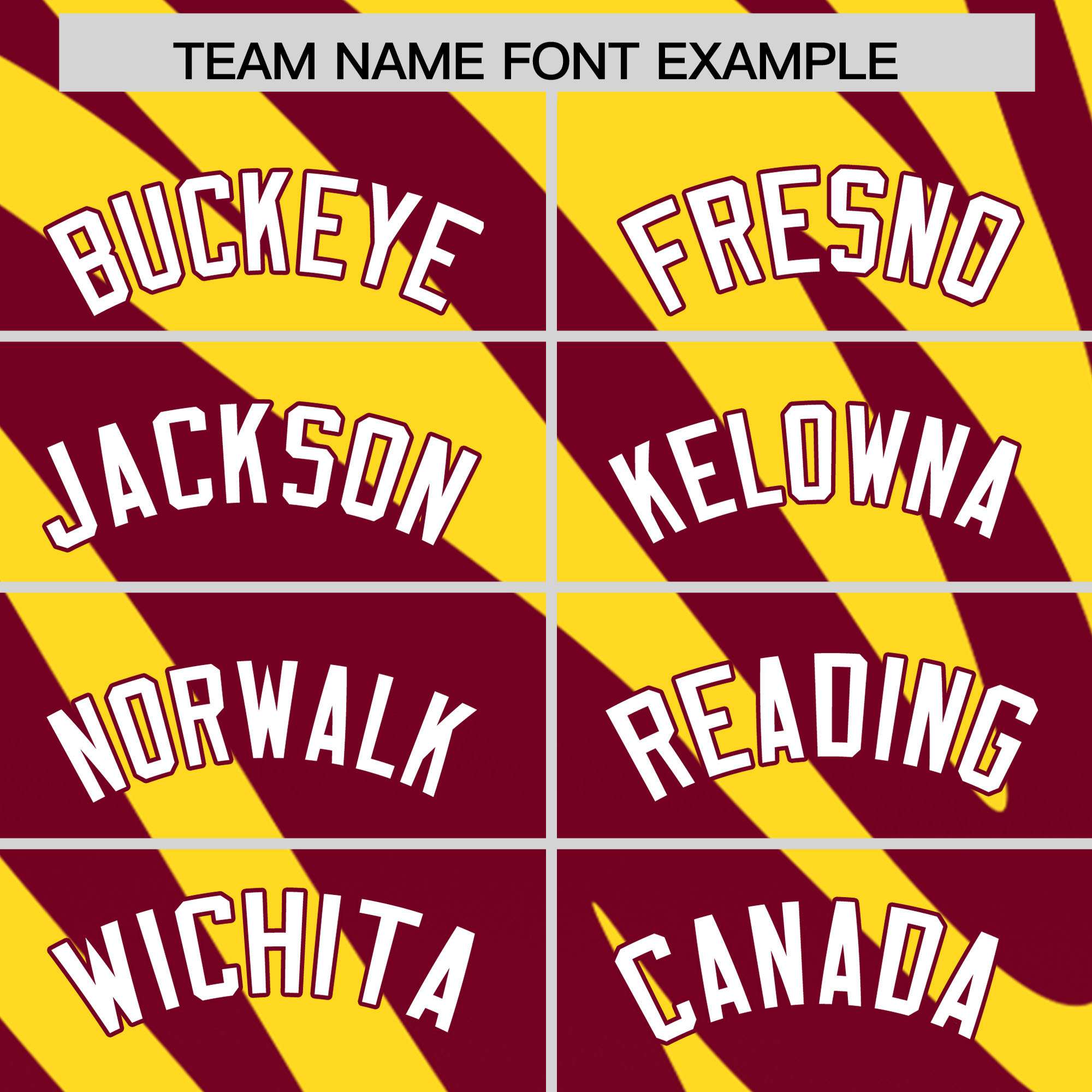 Custom Gold Crimson Tiger Stripe Gradient Animal Print Personalized Team Shirt Baseball Jersey