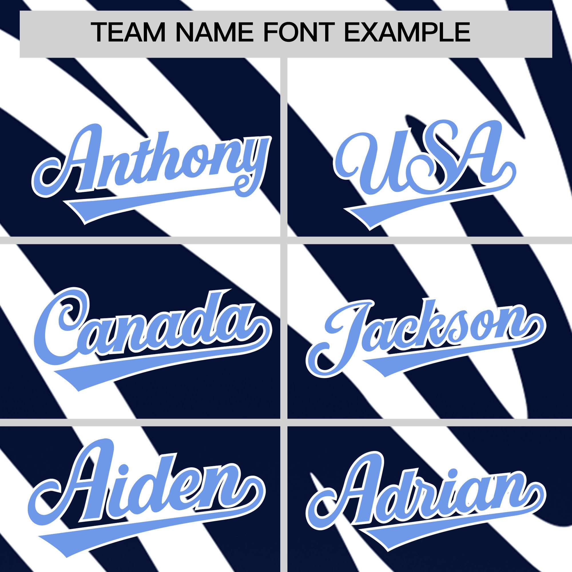 Custom Navy White Tiger Stripe Gradient Animal Print Personalized Team Shirt Baseball Jersey