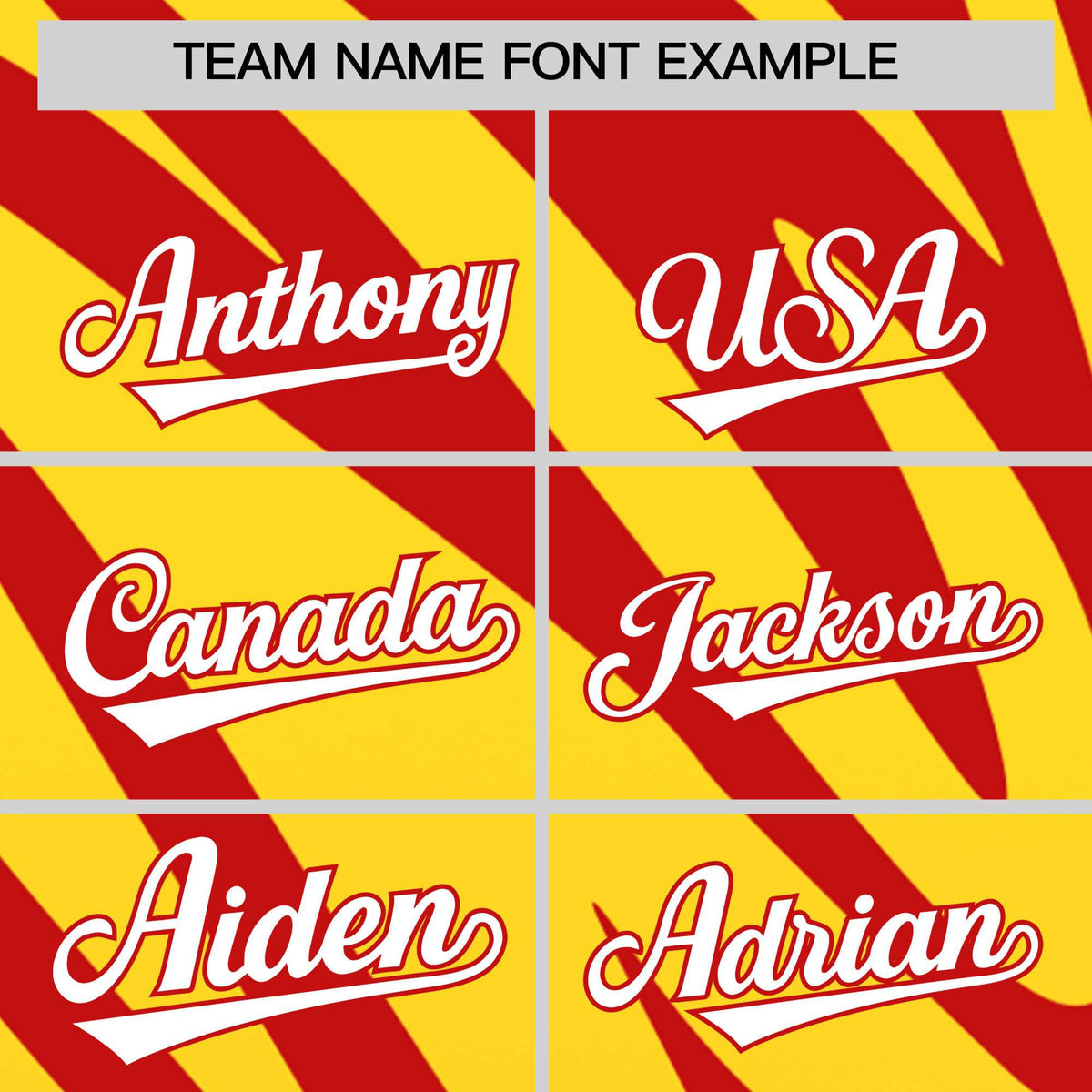 Custom Red Gold Tiger Stripe Gradient Animal Print Personalized Team Shirt Baseball Jersey