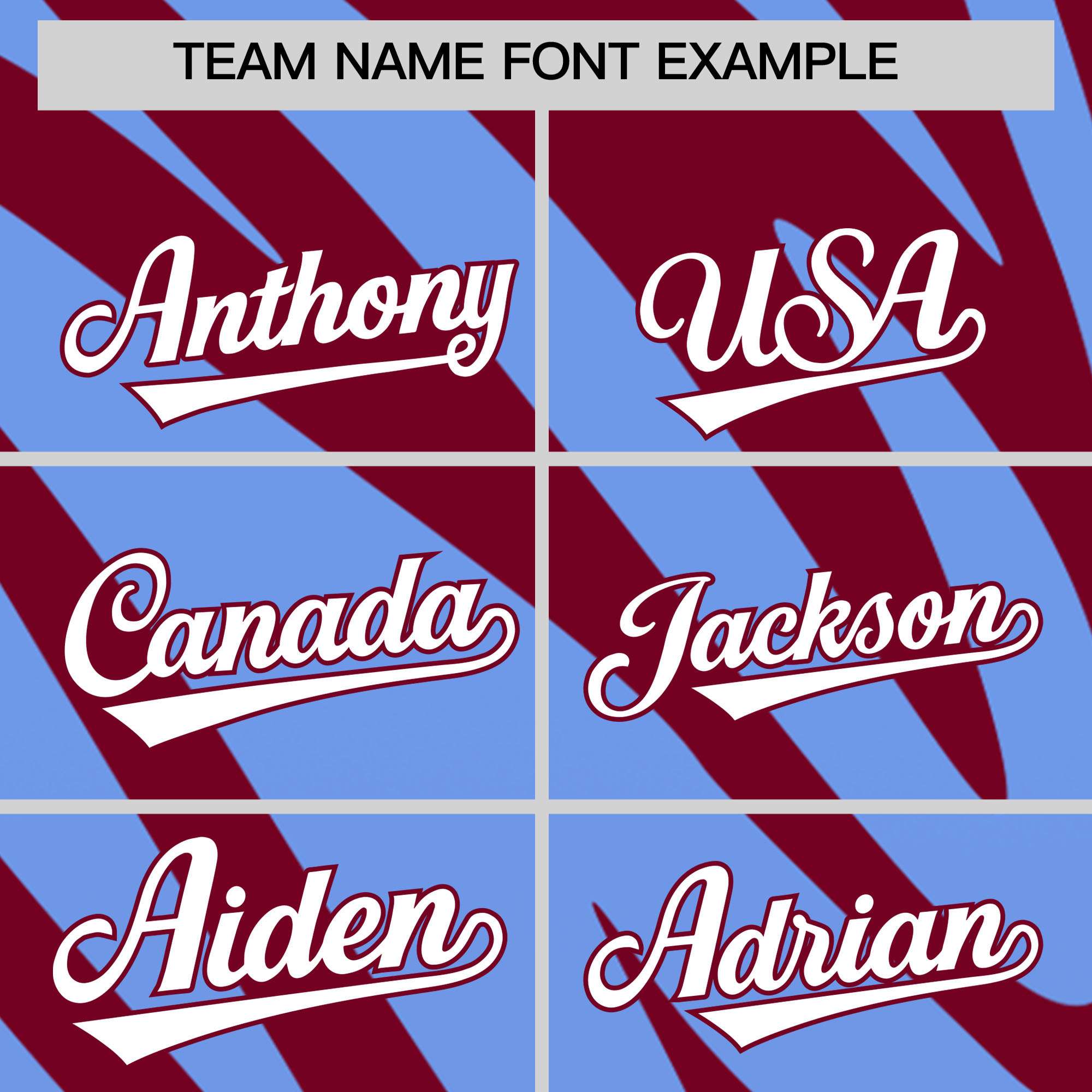 Custom Light Blue Crimson Tiger Stripe Gradient Animal Print Personalized Team Shirt Baseball Jersey