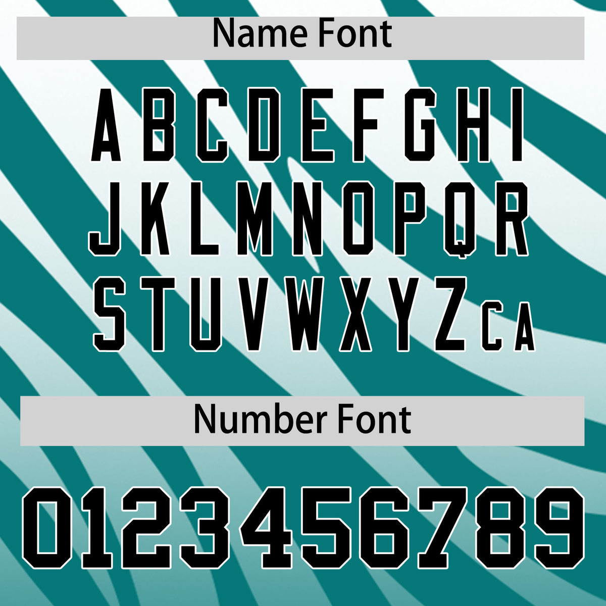 Custom Aqua White Tiger Stripe Gradient Animal Print Personalized Team Shirt Baseball Jersey