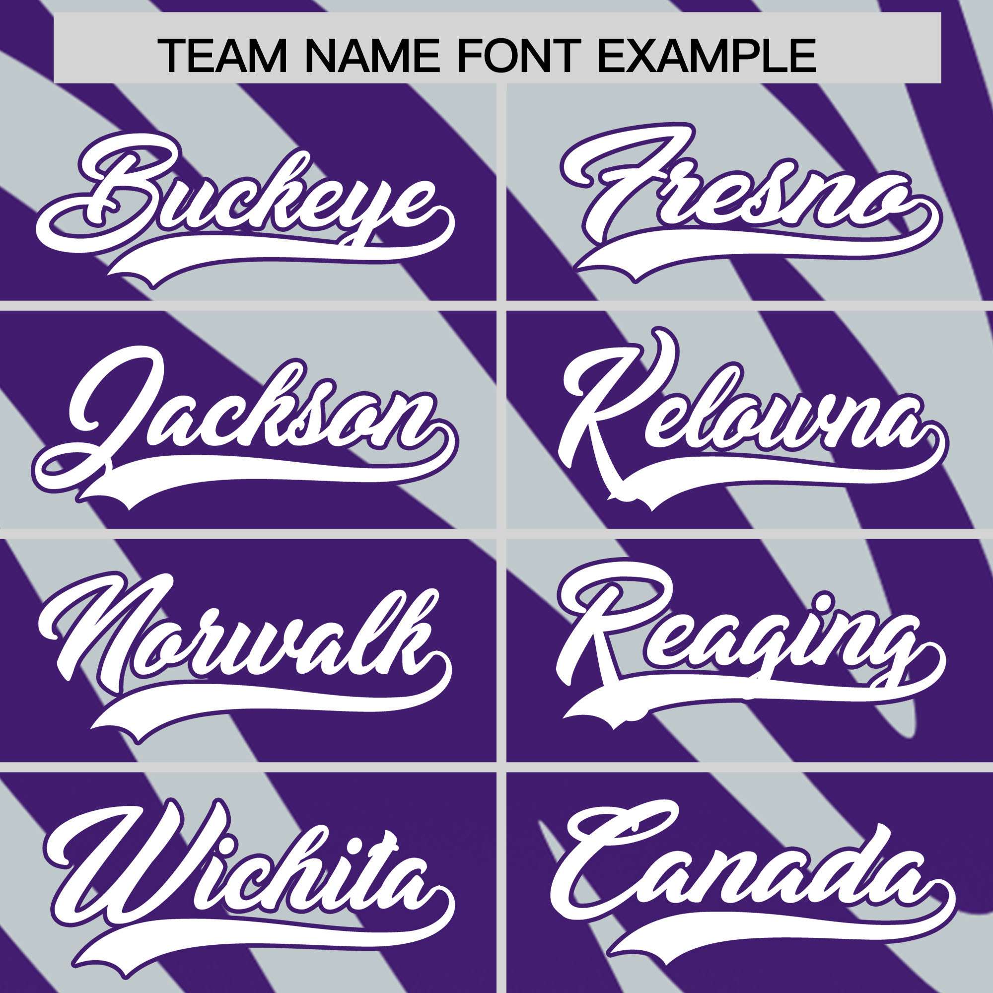 Custom Purple Silver Tiger Stripe Gradient Animal Print Personalized Team Shirt Baseball Jersey