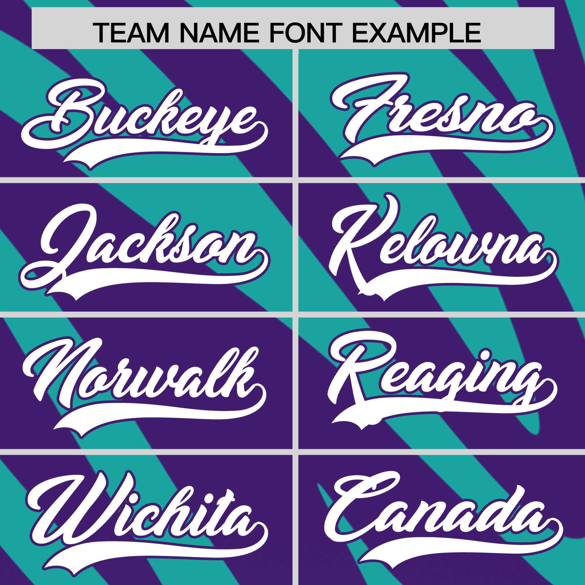 Custom Aqua Purple Tiger Stripe Gradient Animal Print Personalized Team Shirt Baseball Jersey