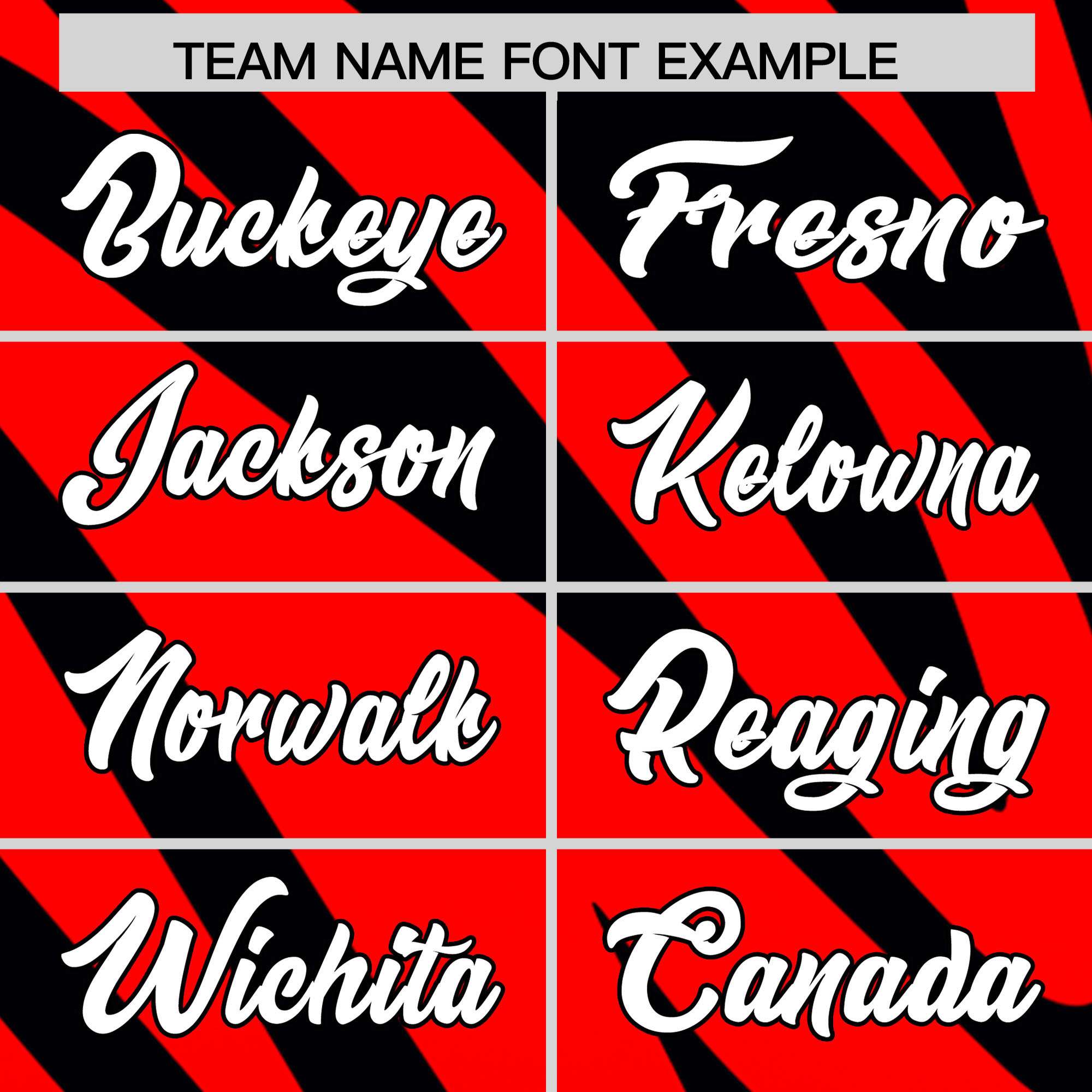 Custom Red Black Tiger Stripe Gradient Animal Print Personalized Team Shirt Baseball Jersey