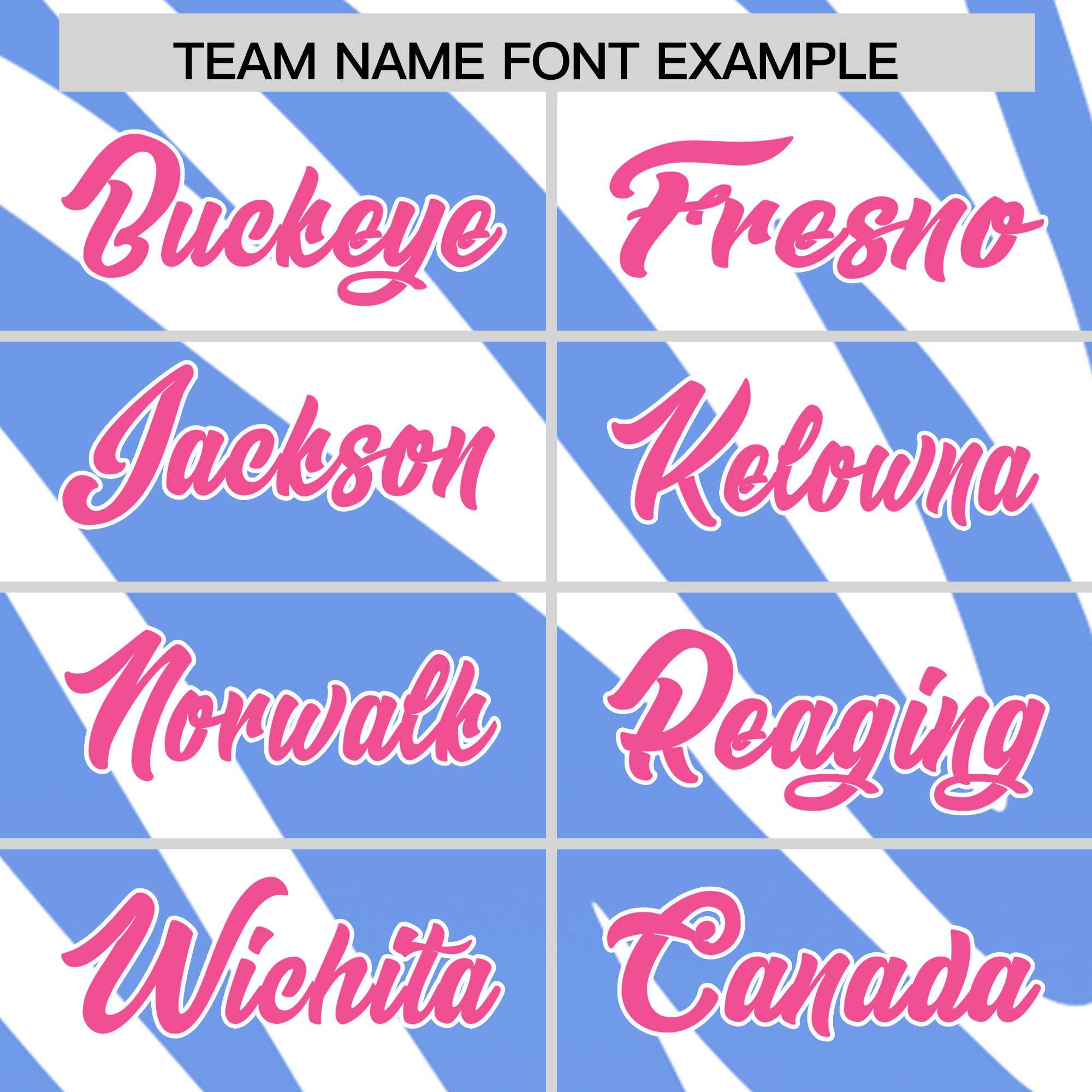 Custom Light Blue White Tiger Stripe Gradient Animal Print Personalized Team Shirt Baseball Jersey