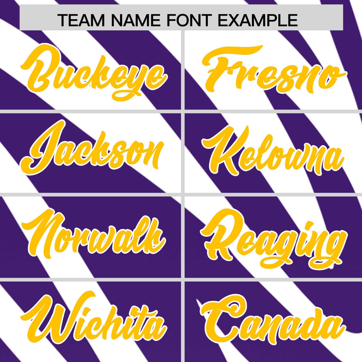 Custom Purple White Tiger Stripe Gradient Animal Print Personalized Team Shirt Baseball Jersey