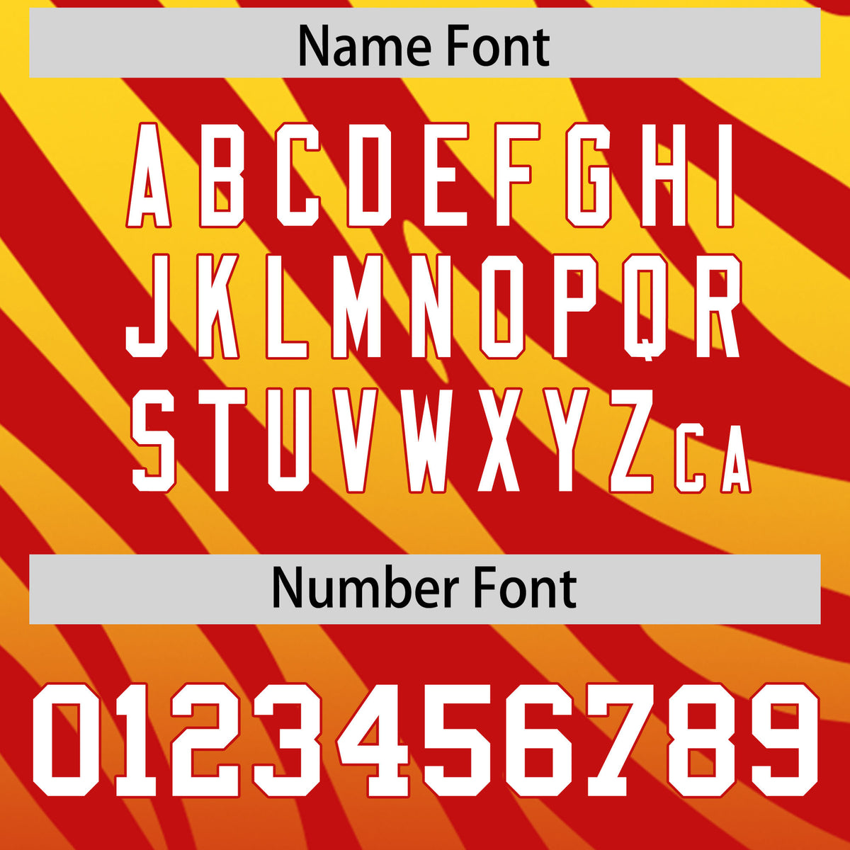 Custom Red Gold Tiger Stripe Gradient Animal Print Personalized Team Shirt Baseball Jersey