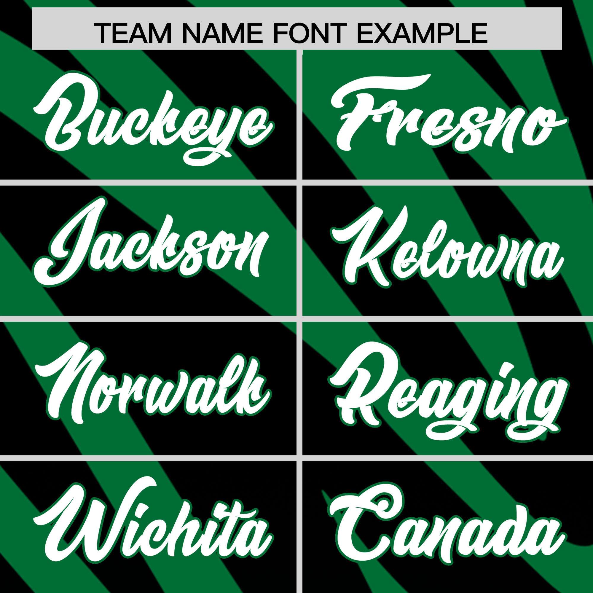 Custom Kelly Green Black Tiger Stripe Gradient Animal Print Personalized Team Shirt Baseball Jersey