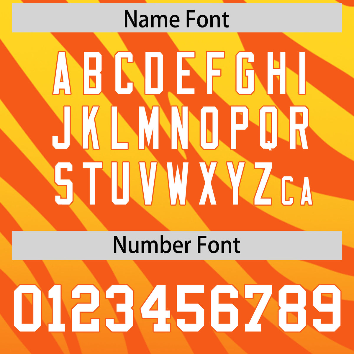 Custom Orange Gold Tiger Stripe Gradient Animal Print Personalized Team Shirt Baseball Jersey