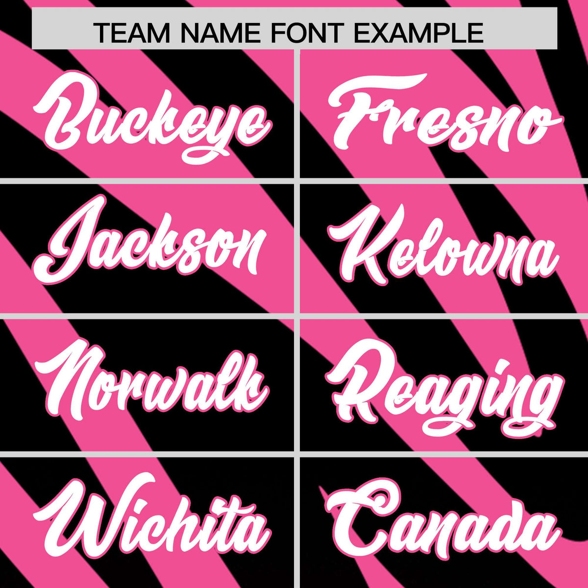 Custom Pink Black Tiger Stripe Gradient Animal Print Personalized Team Shirt Baseball Jersey