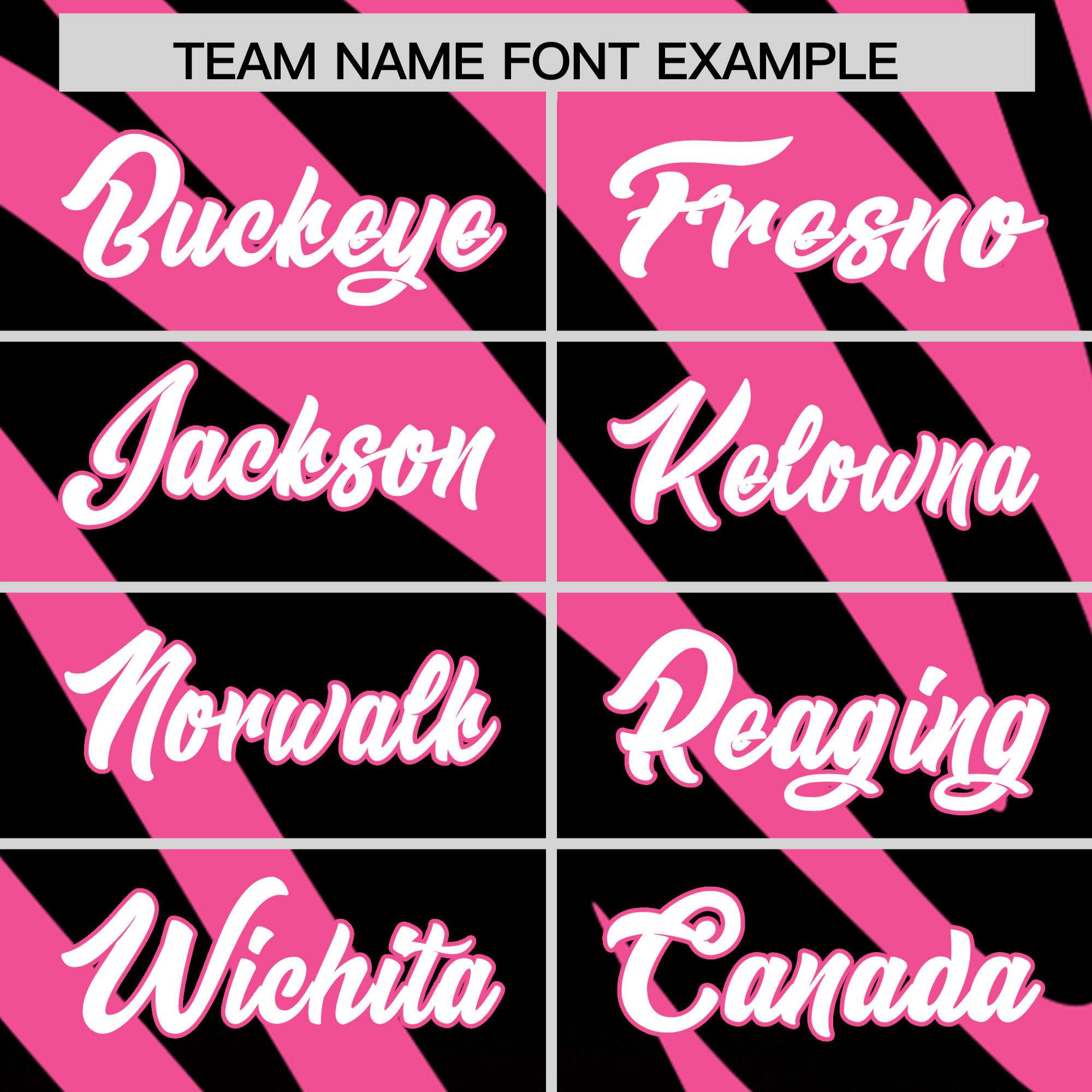 Custom Pink Black Tiger Stripe Gradient Animal Print Personalized Team Shirt Baseball Jersey