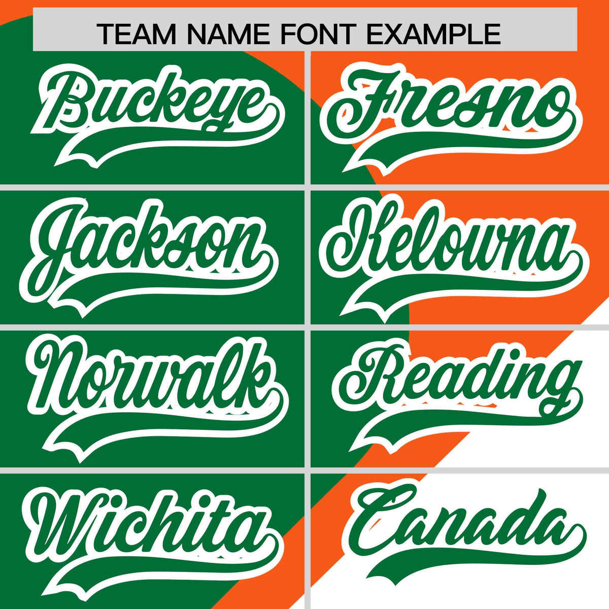 Custom Orange Kelly Green-White Color Block Personalized Half Heart Pattern Authentic Baseball Jersey| KXKSHOP