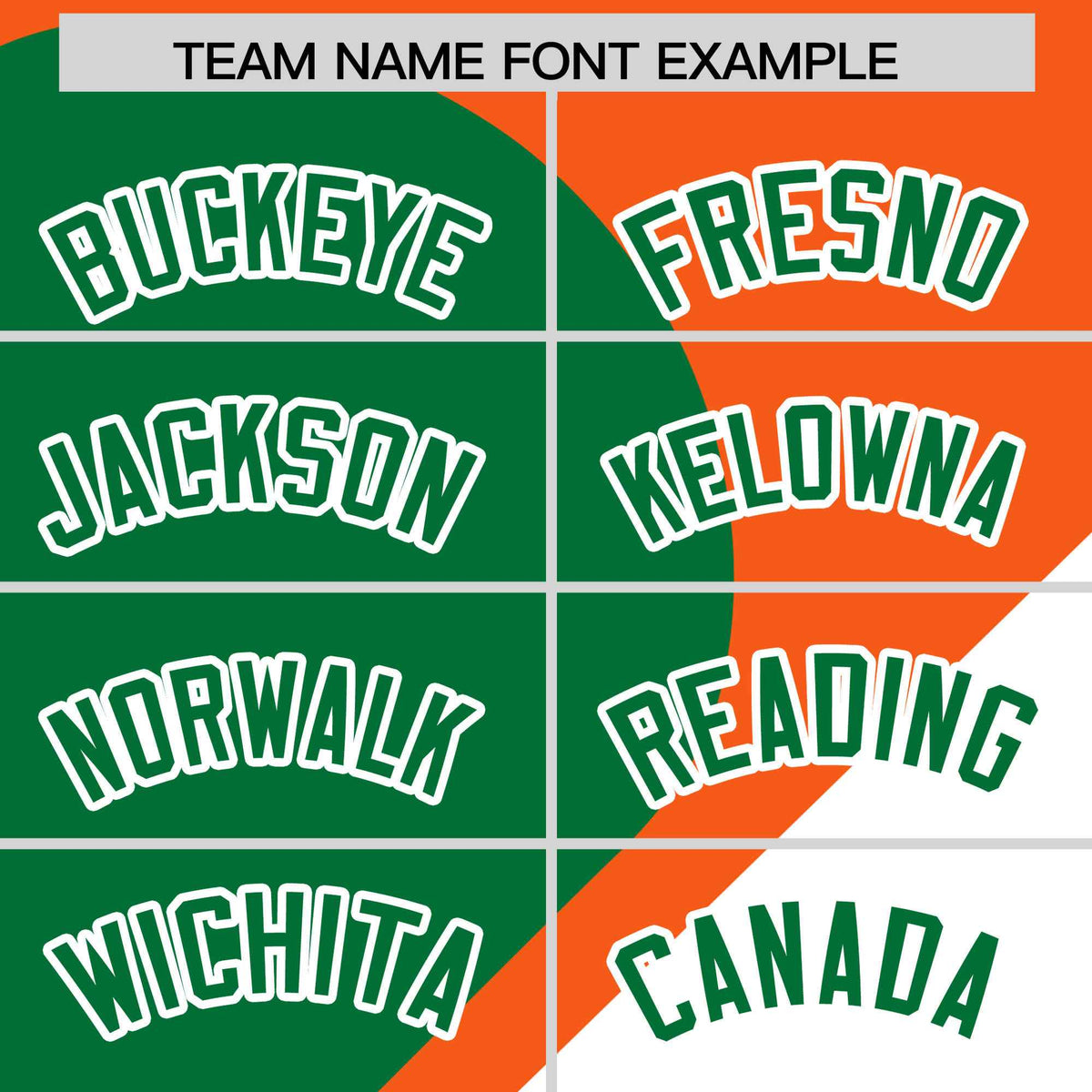 Custom Orange Kelly Green-White Color Block Personalized Half Heart Pattern Authentic Baseball Jersey| KXKSHOP