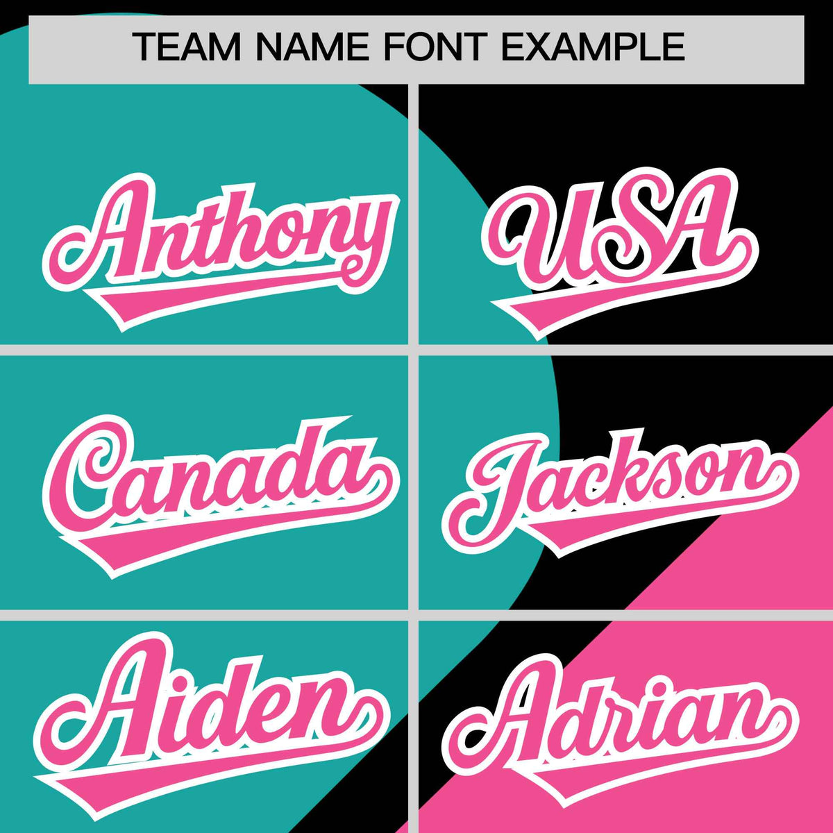 Custom Black Aqua-Pink Color Block Personalized Half Heart Pattern Authentic Baseball Jersey| KXKSHOP