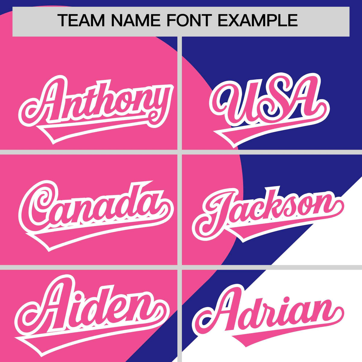 Custom Royal Pink-White Color Block Personalized Half Heart Pattern Authentic Baseball Jersey| KXKSHOP