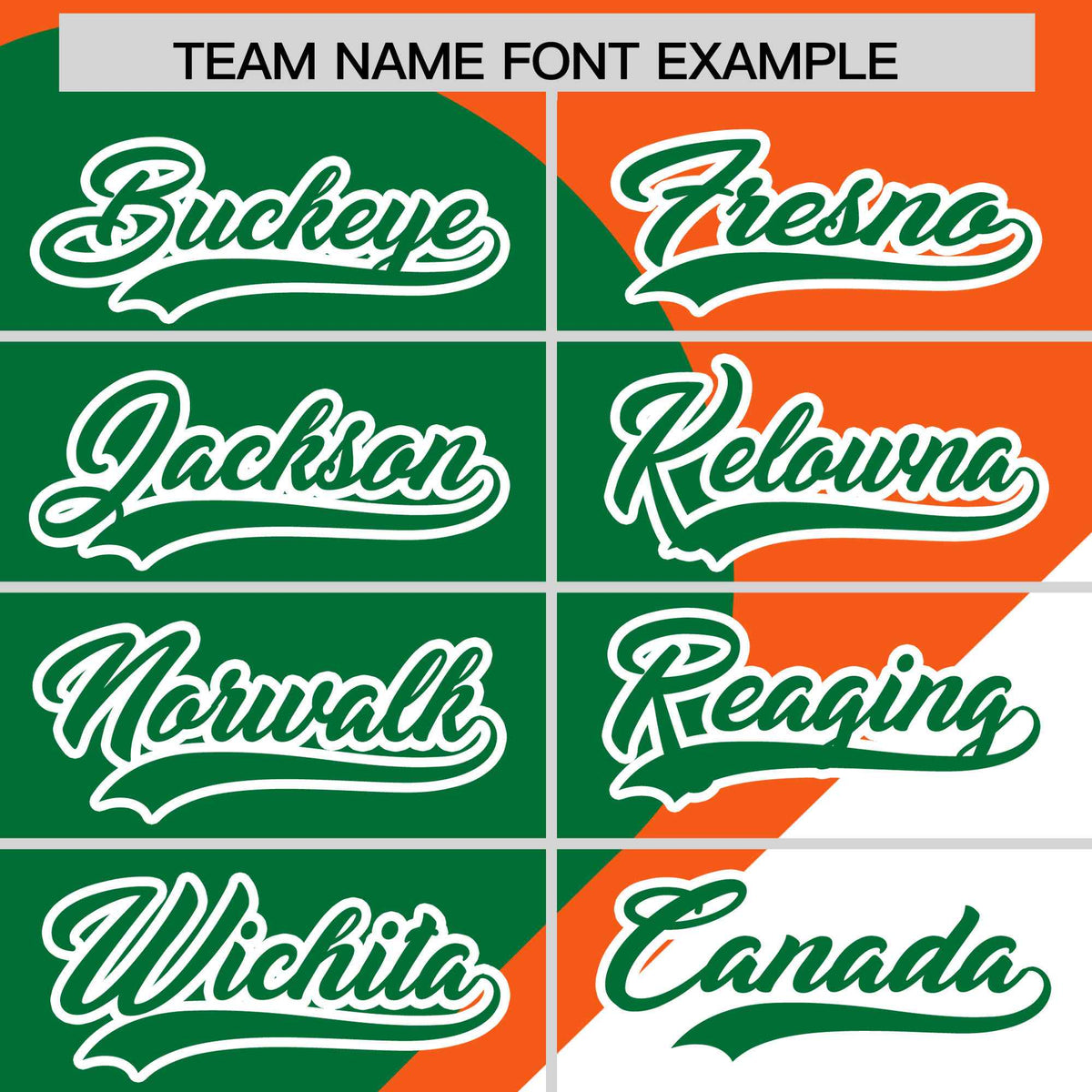 Custom Orange Kelly Green-White Color Block Personalized Half Heart Pattern Authentic Baseball Jersey| KXKSHOP