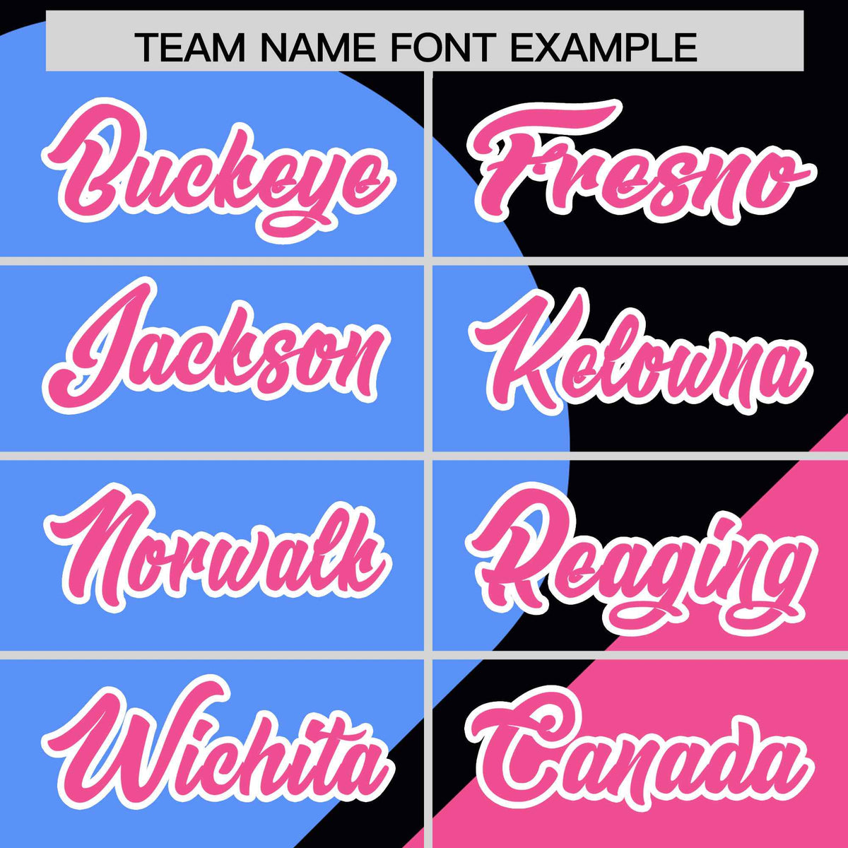 Custom Black Powder Blue-Pink Color Block Personalized Half Heart Pattern Authentic Baseball Jersey| KXKSHOP