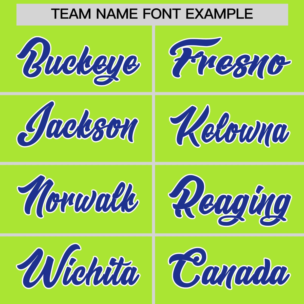 Custom Neon Green Royal Blue Side Camo Style Personalization Baseball Jersey| KXKSHOP