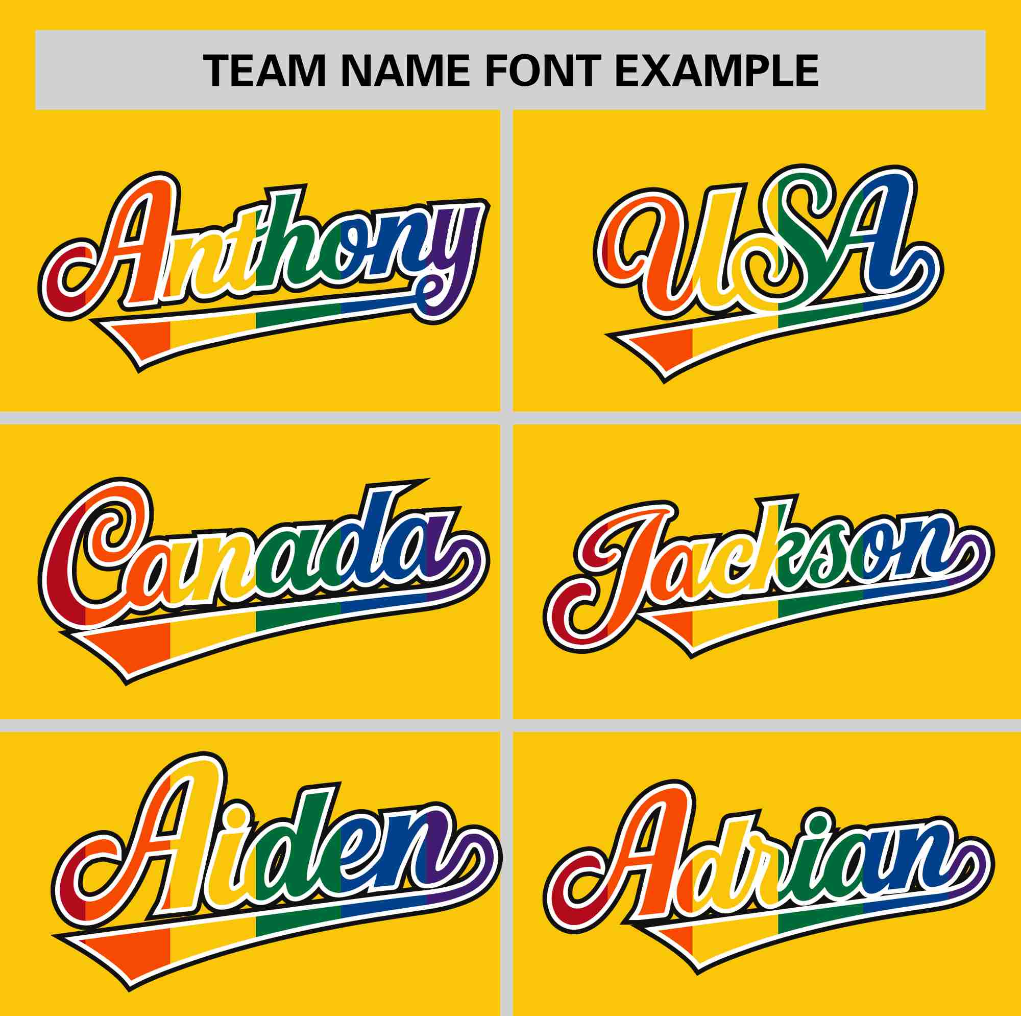 Custom Gold LGBT Rainbow For Pride Month Classic Style Authentic Baseball Jersey