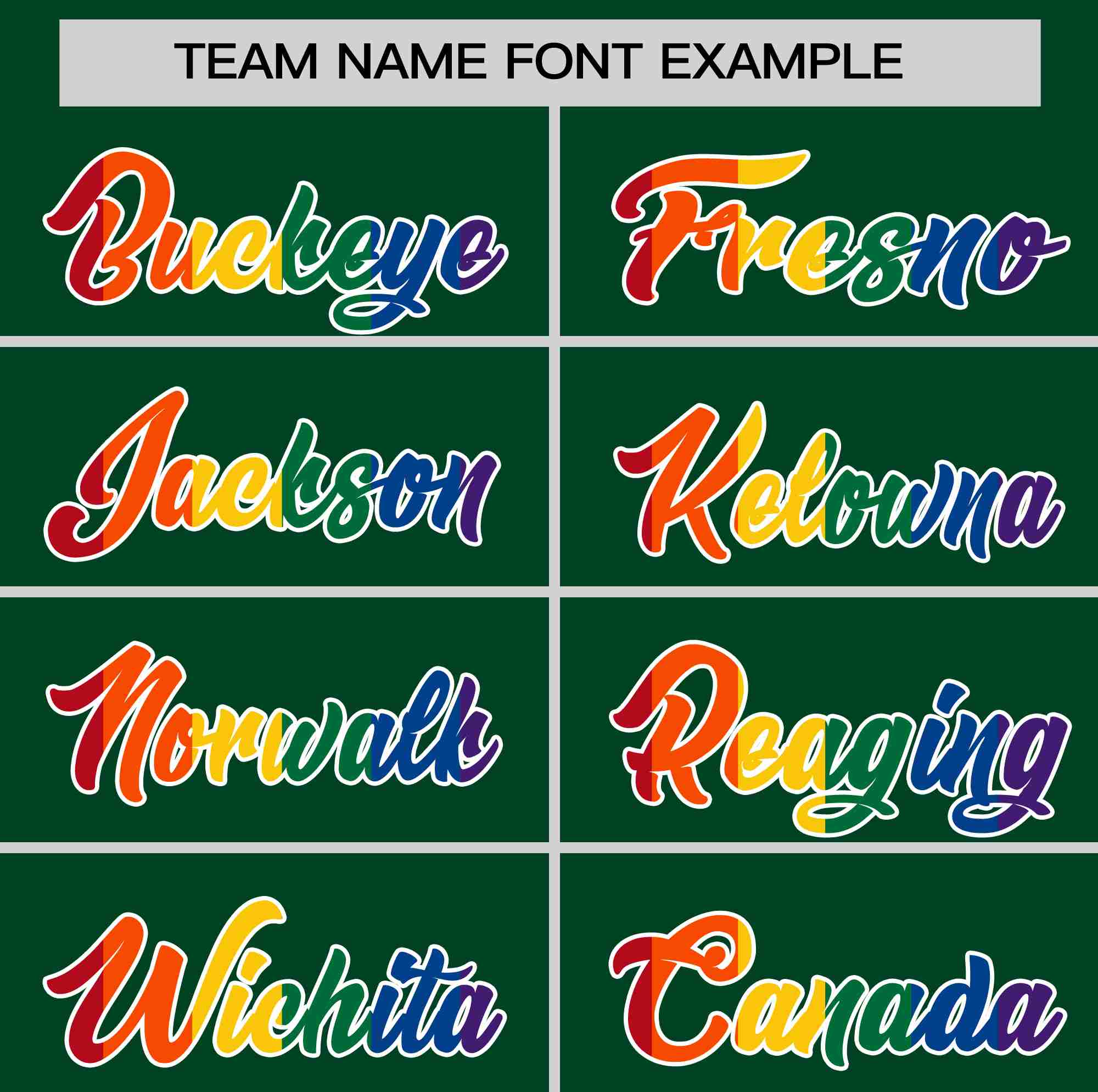 Custom Green LGBT Rainbow For Pride Month Classic Style Authentic Baseball Jersey