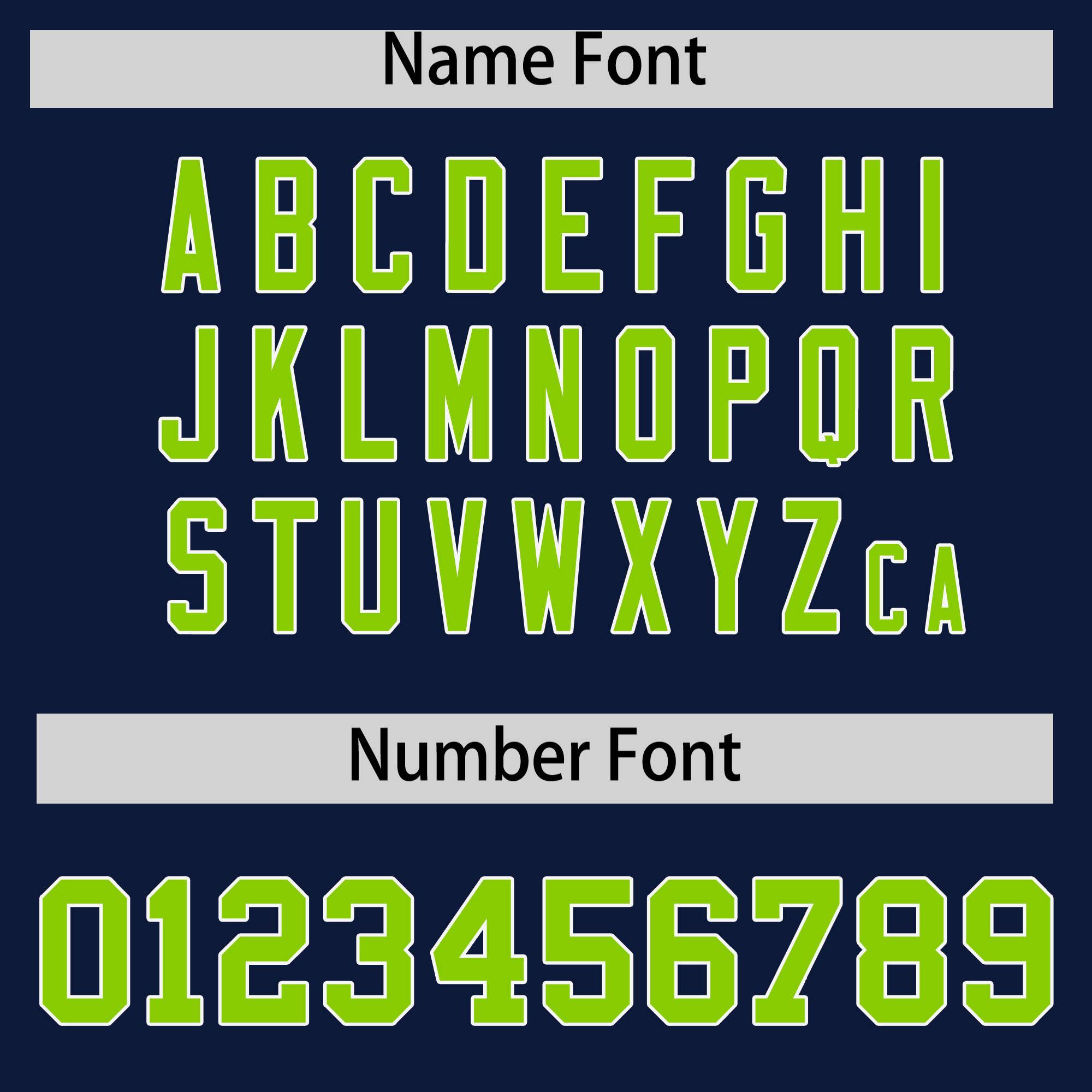 Custom Navy Neon Green Personalized Classic Authentic Baseball Jersey