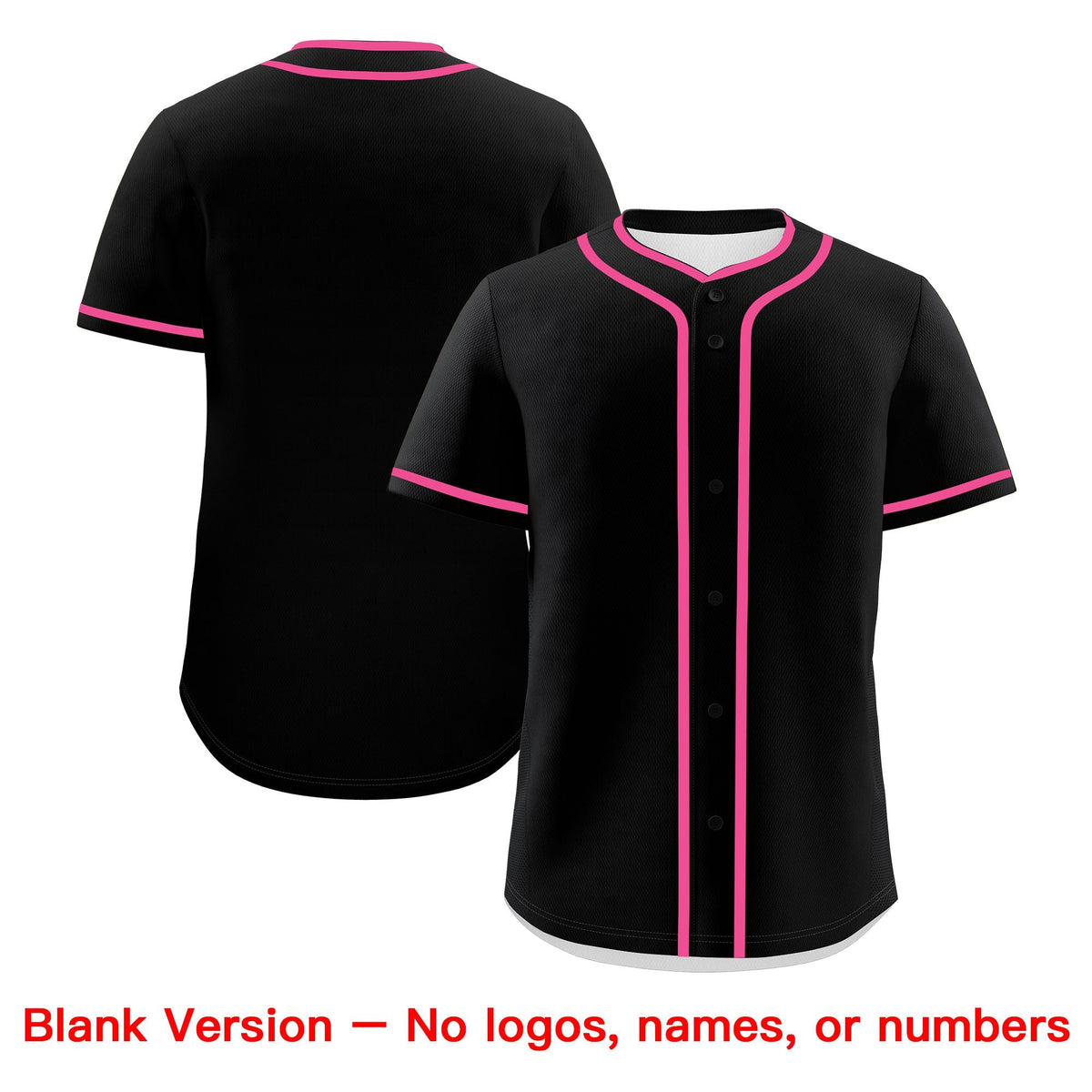 Custom Black Pink White Classic Style Father's Day Quick Dry Baseball Jersey| KXKSHOP