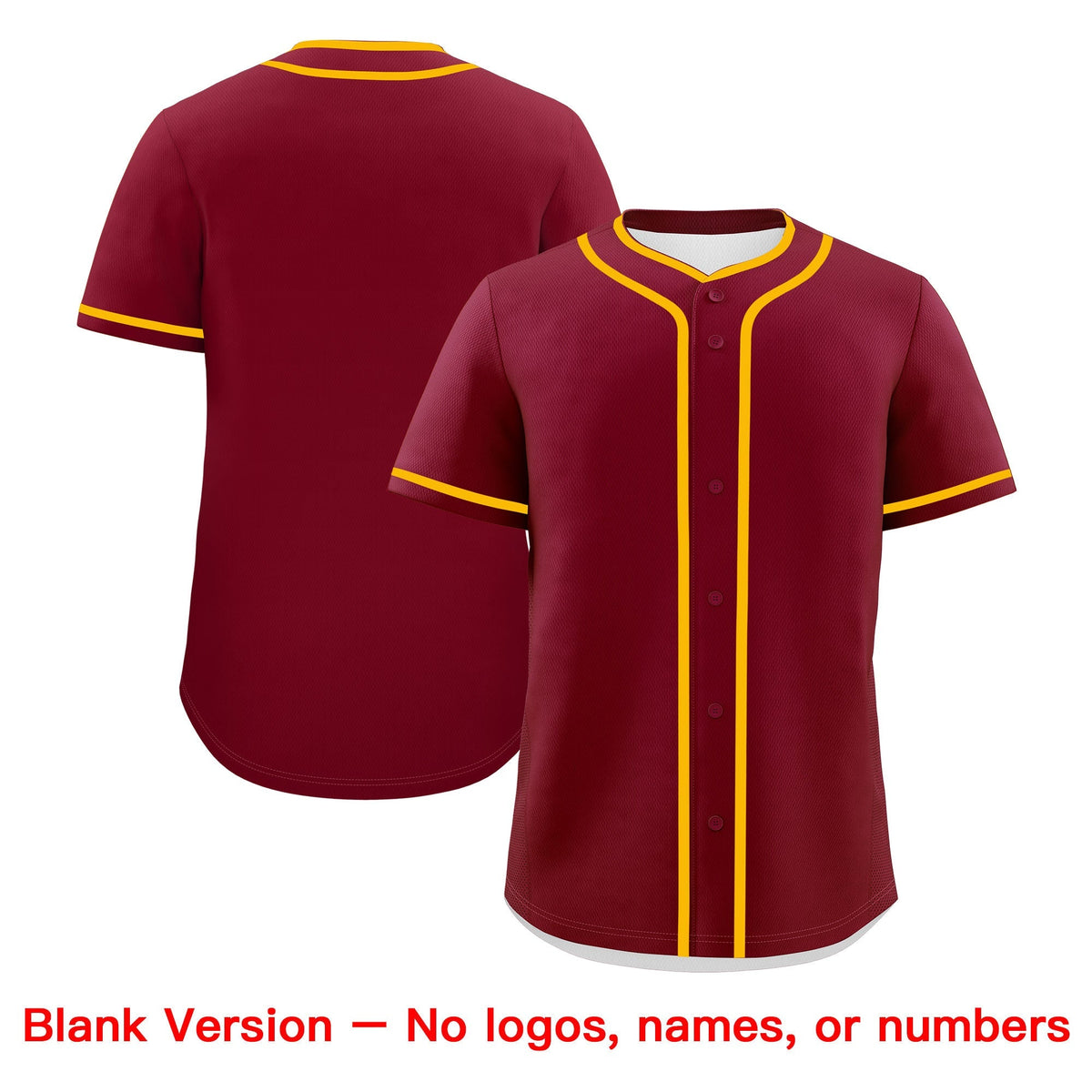 Custom Crimson Black White Classic Style Father's Day Quick Dry Baseball Jersey| KXKSHOP