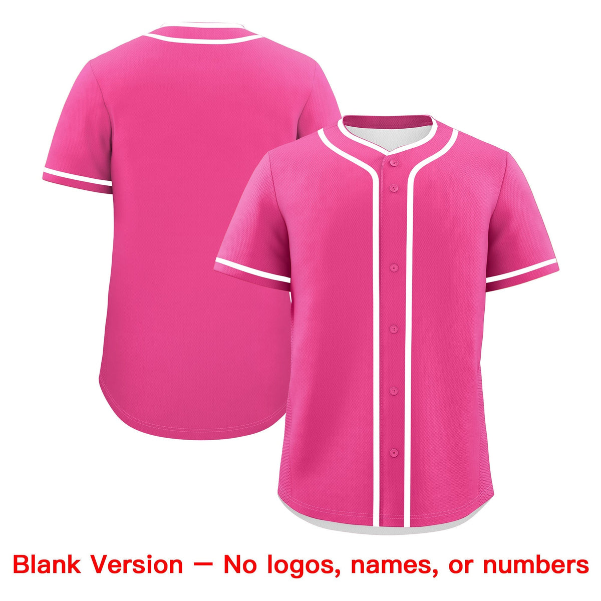 Custom Pink White Classic Style Father's Day Quick Dry Baseball Jersey| KXKSHOP