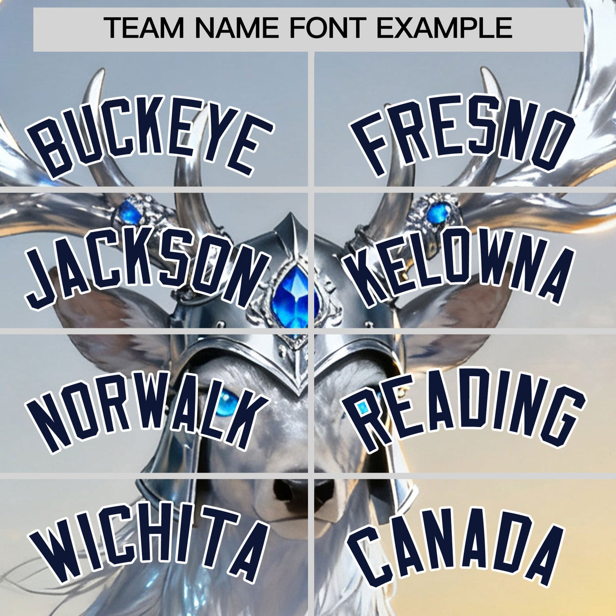 Custom White Navy Deer Animal Series Personalization Graffiti Pattern Baseball Jersey| KXKSHOP