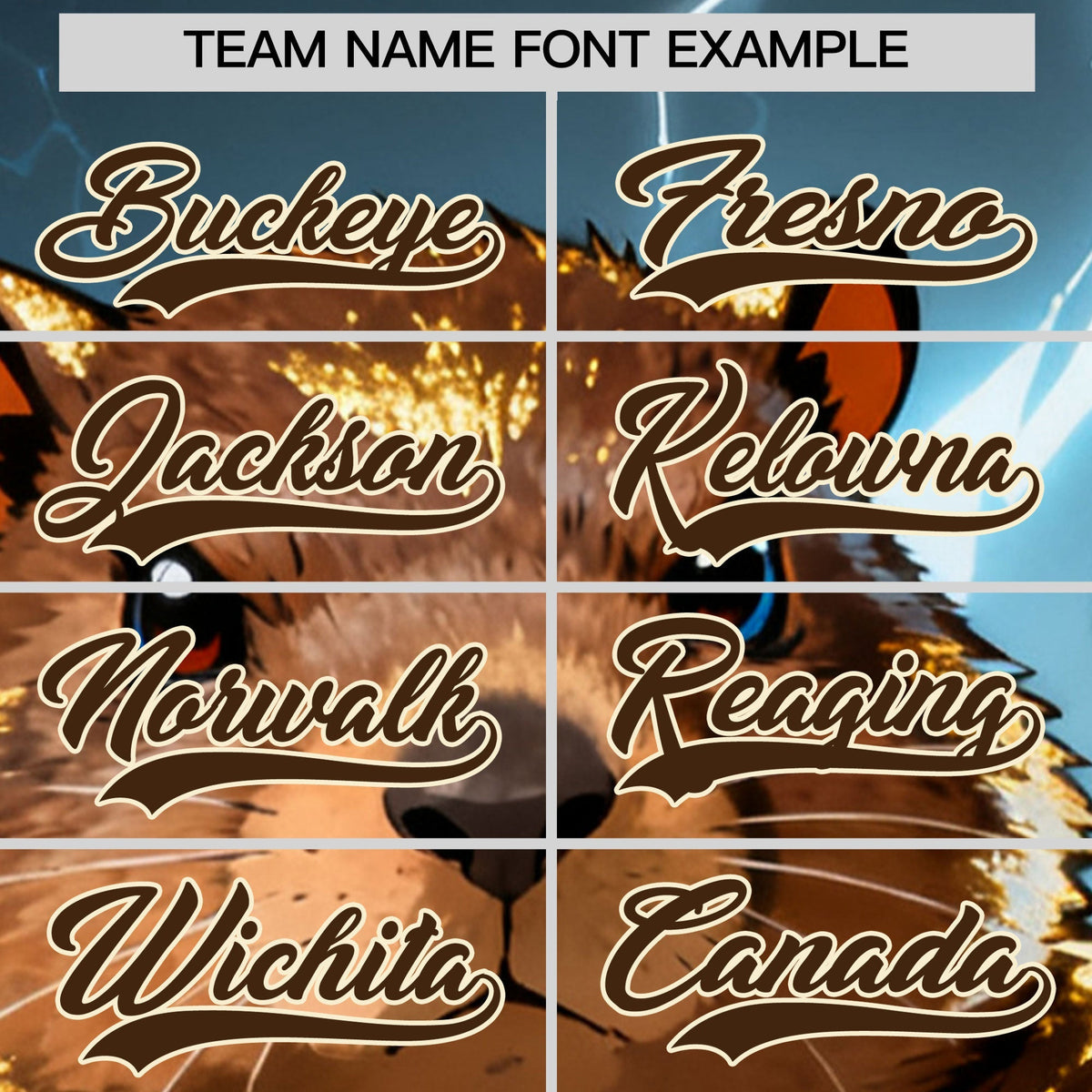 Custom Brown Cream Animal Series Personalization Graffiti Pattern Baseball Jersey| KXKSHOP