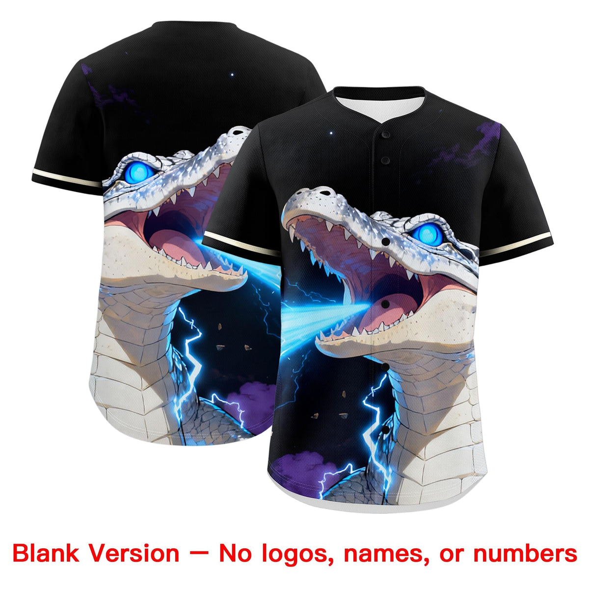 Custom Black Cream Animal Series Personalization Graffiti Pattern Baseball Jersey| KXKSHOP