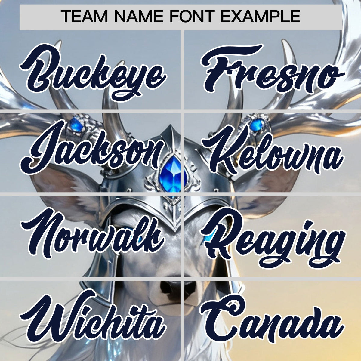Custom White Navy Deer Animal Series Personalization Graffiti Pattern Baseball Jersey| KXKSHOP