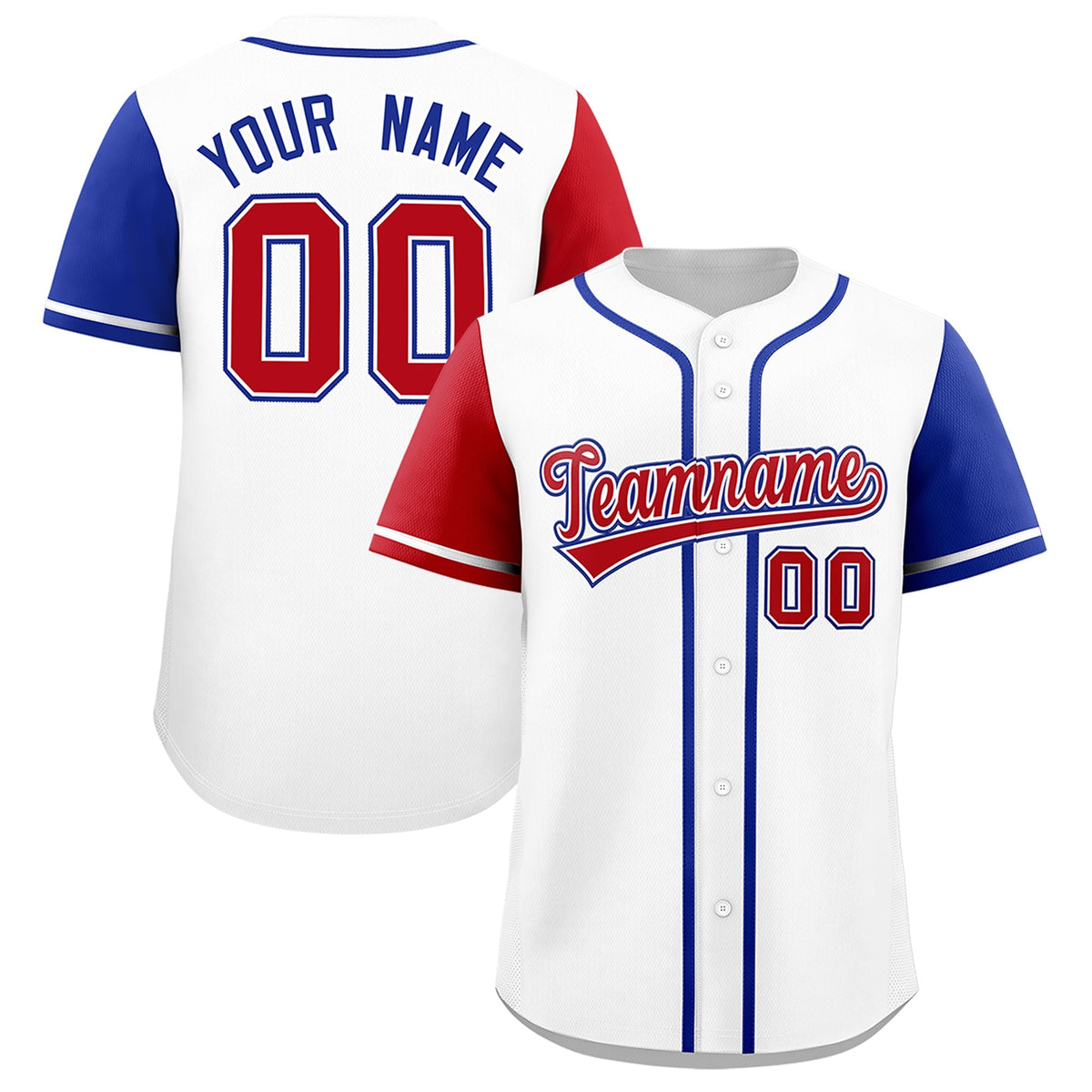 Custom White Red Royal Blue American Flag Graffiti Pattern Split Fashion Independence Day Quick Dry Baseball Jersey| KXKSHOP