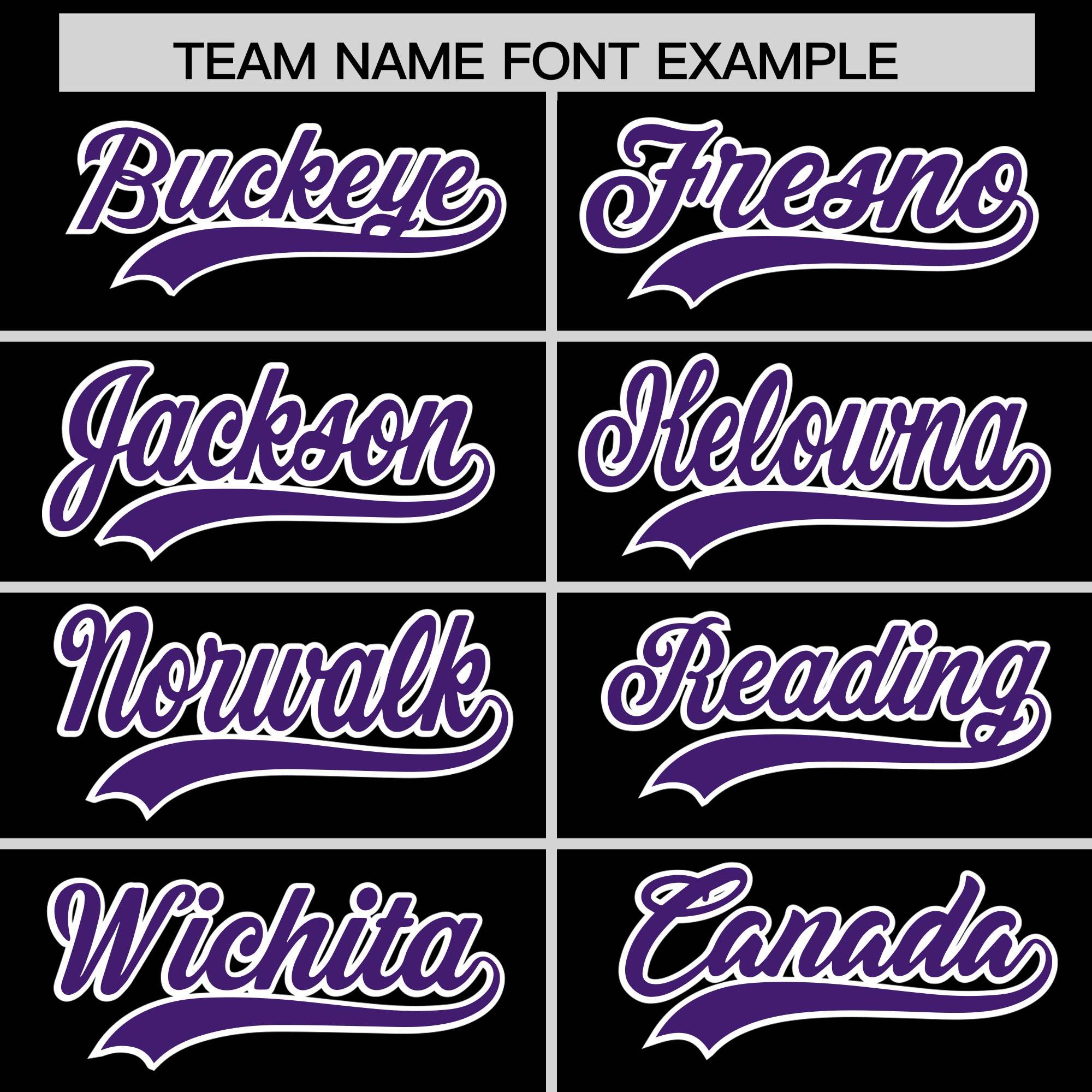 Custom Black Purple Grid Blur Pattern Authentic Baseball Jersey| KXKSHOP