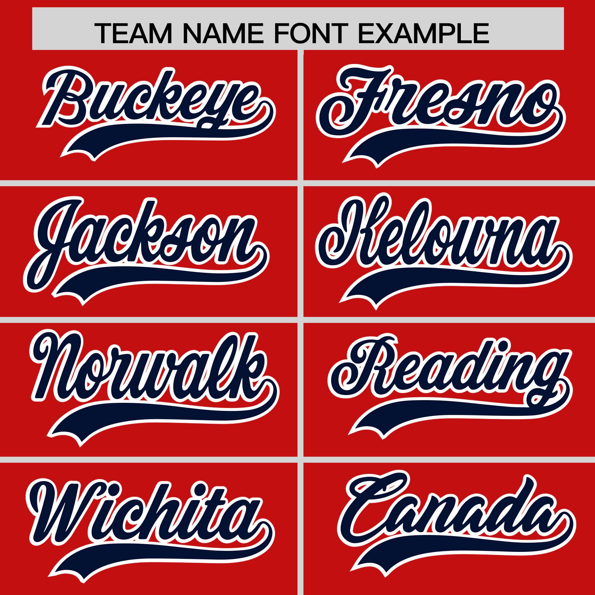 Custom Red Navy Grid Blur Pattern Authentic Baseball Jersey| KXKSHOP