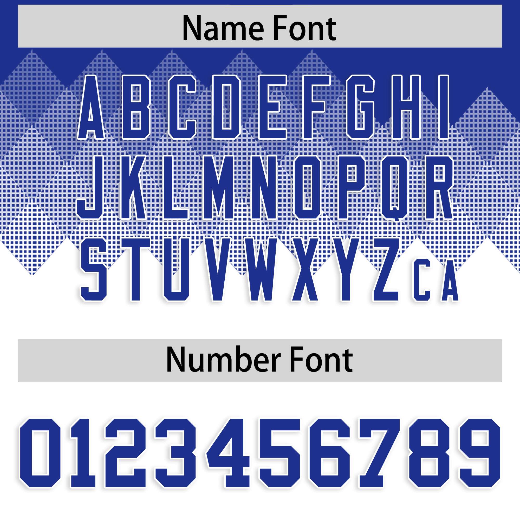 Custom Royal White Grid Blur Pattern Authentic Baseball Jersey| KXKSHOP