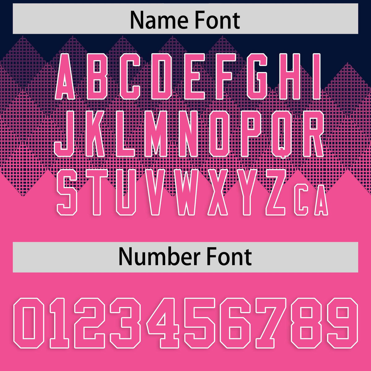 Custom Navy Pink Grid Blur Pattern Authentic Baseball Jersey| KXKSHOP