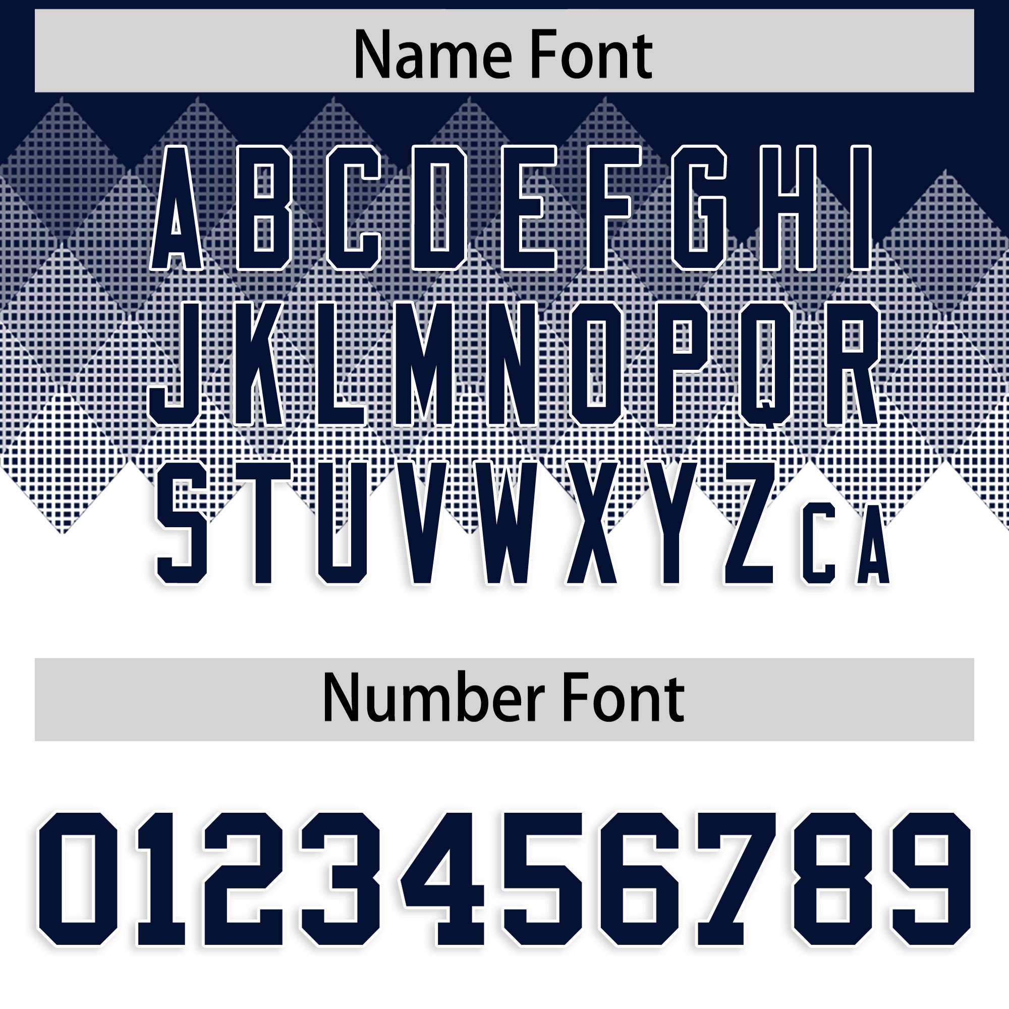 Custom Navy White Grid Blur Pattern Authentic Baseball Jersey| KXKSHOP