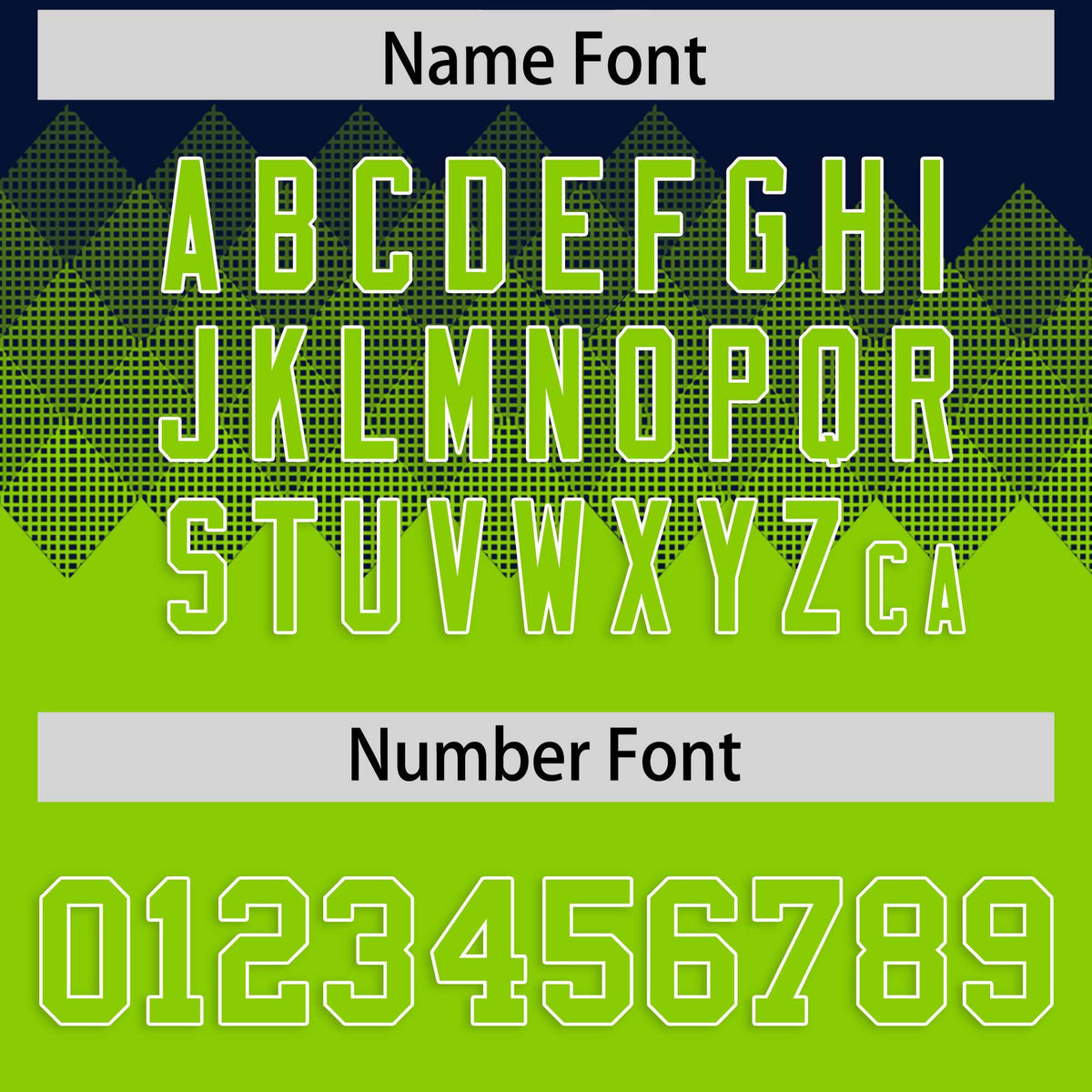 Custom Navy Neon Green Grid Blur Pattern Authentic Baseball Jersey| KXKSHOP