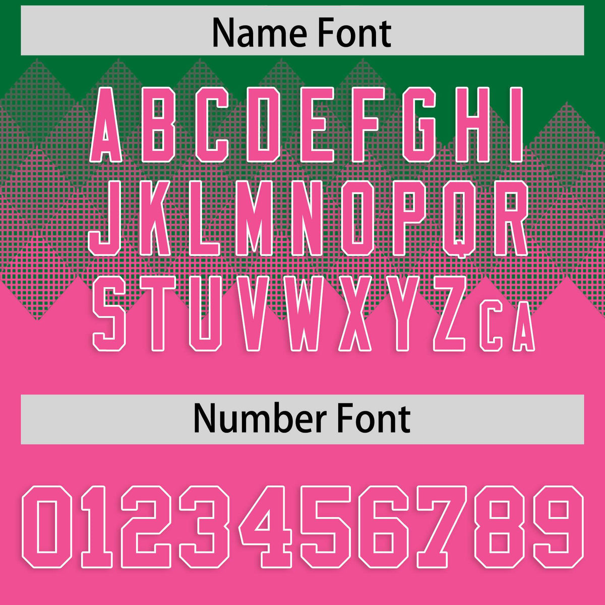 Custom Kelly Green Pink Grid Blur Pattern Authentic Baseball Jersey| KXKSHOP