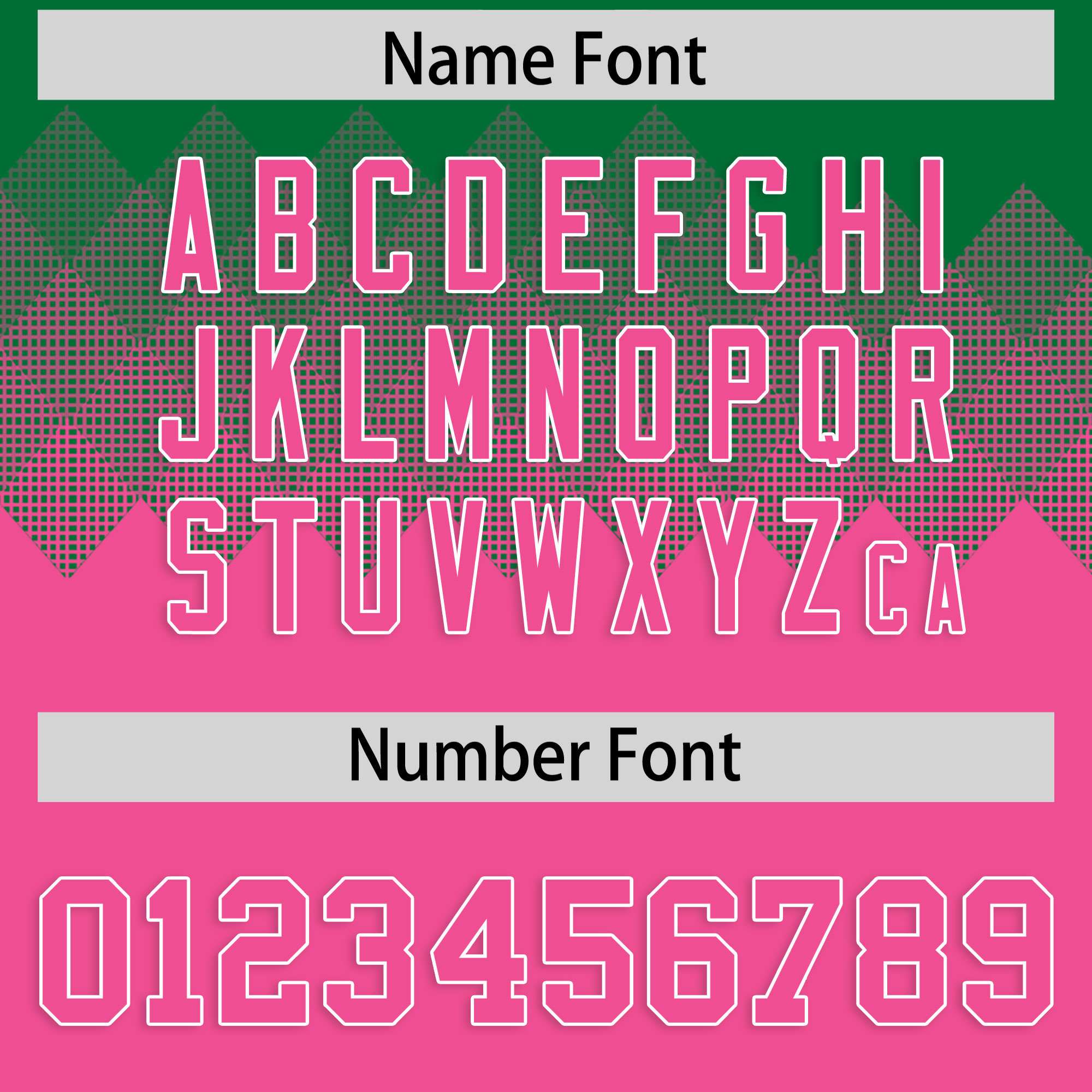 Custom Kelly Green Pink Grid Blur Pattern Authentic Baseball Jersey| KXKSHOP