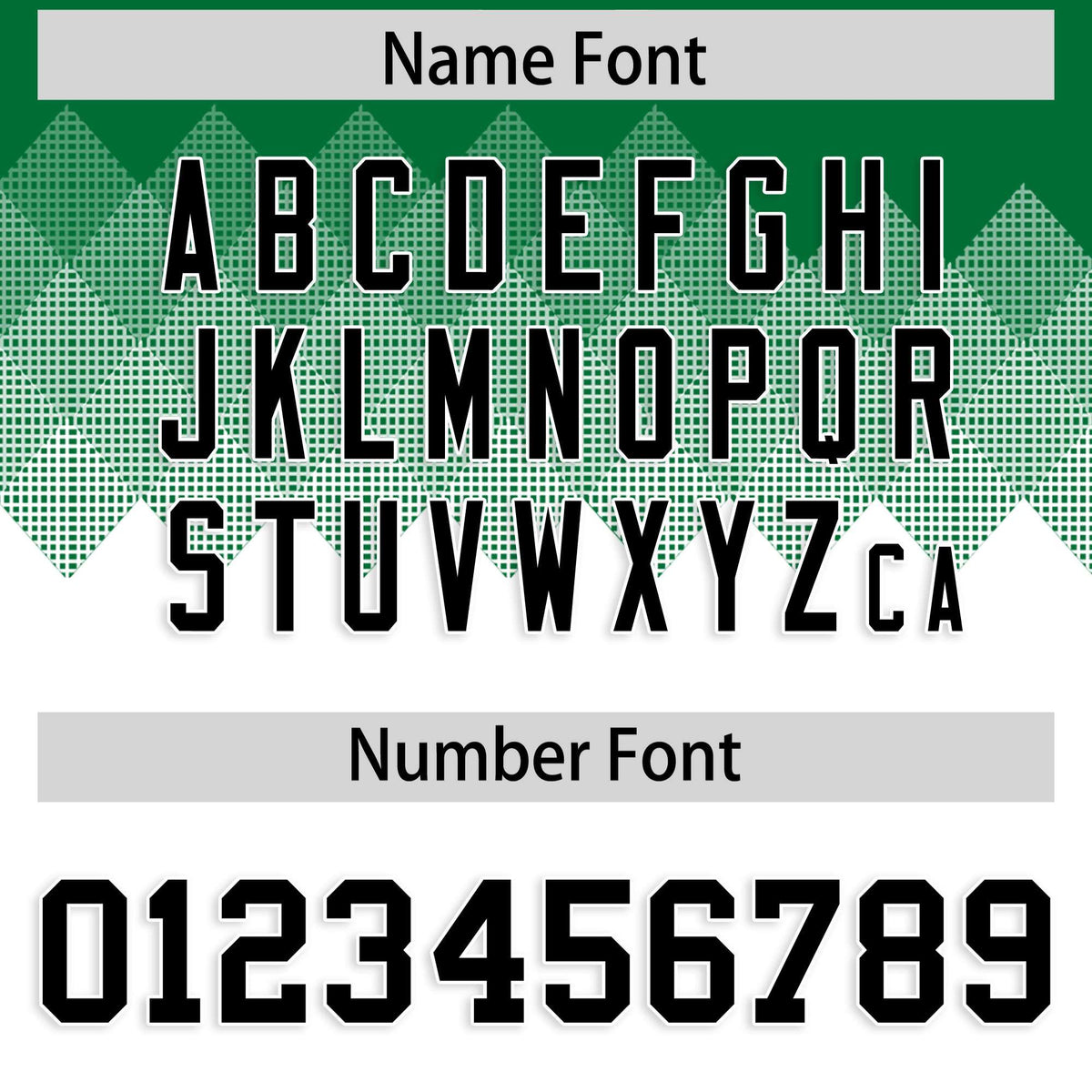 Custom Kelly Green White Grid Blur Pattern Authentic Baseball Jersey| KXKSHOP