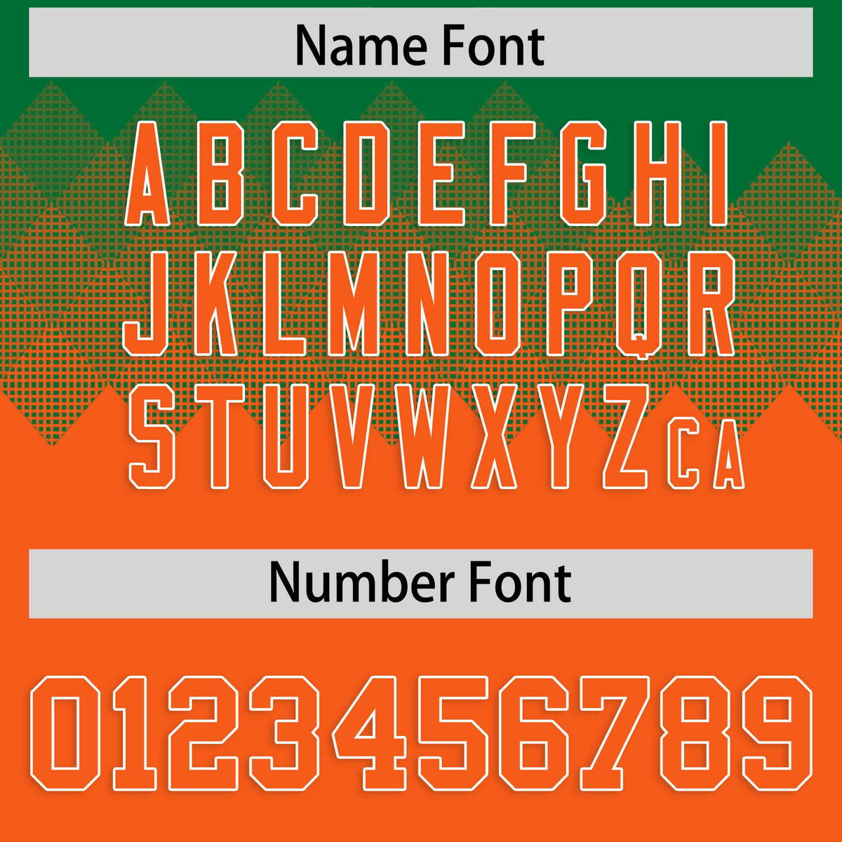 Custom Kelly Green Orange Grid Blur Pattern Authentic Baseball Jersey| KXKSHOP