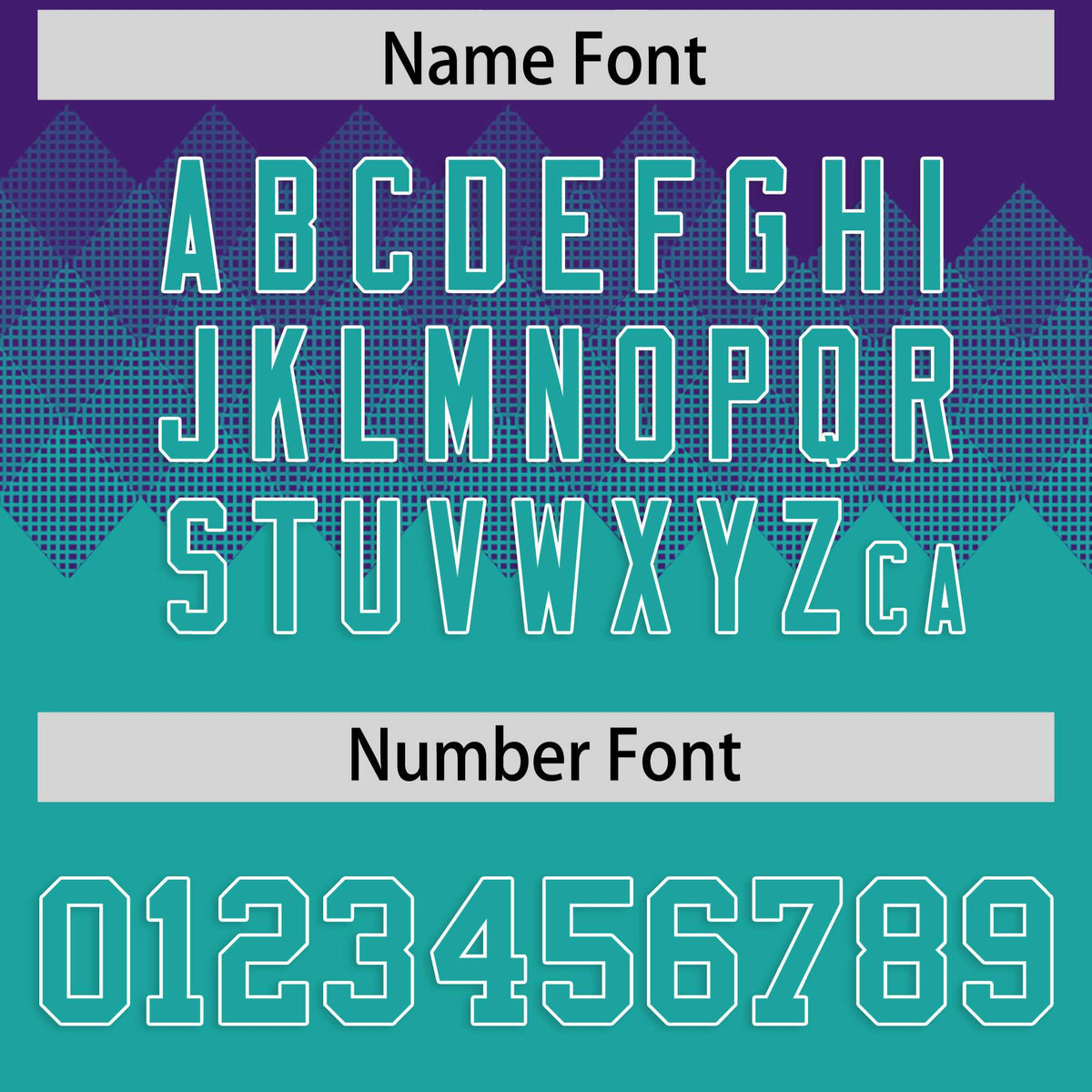 Custom Purple Aqua Grid Blur Pattern Authentic Baseball Jersey| KXKSHOP