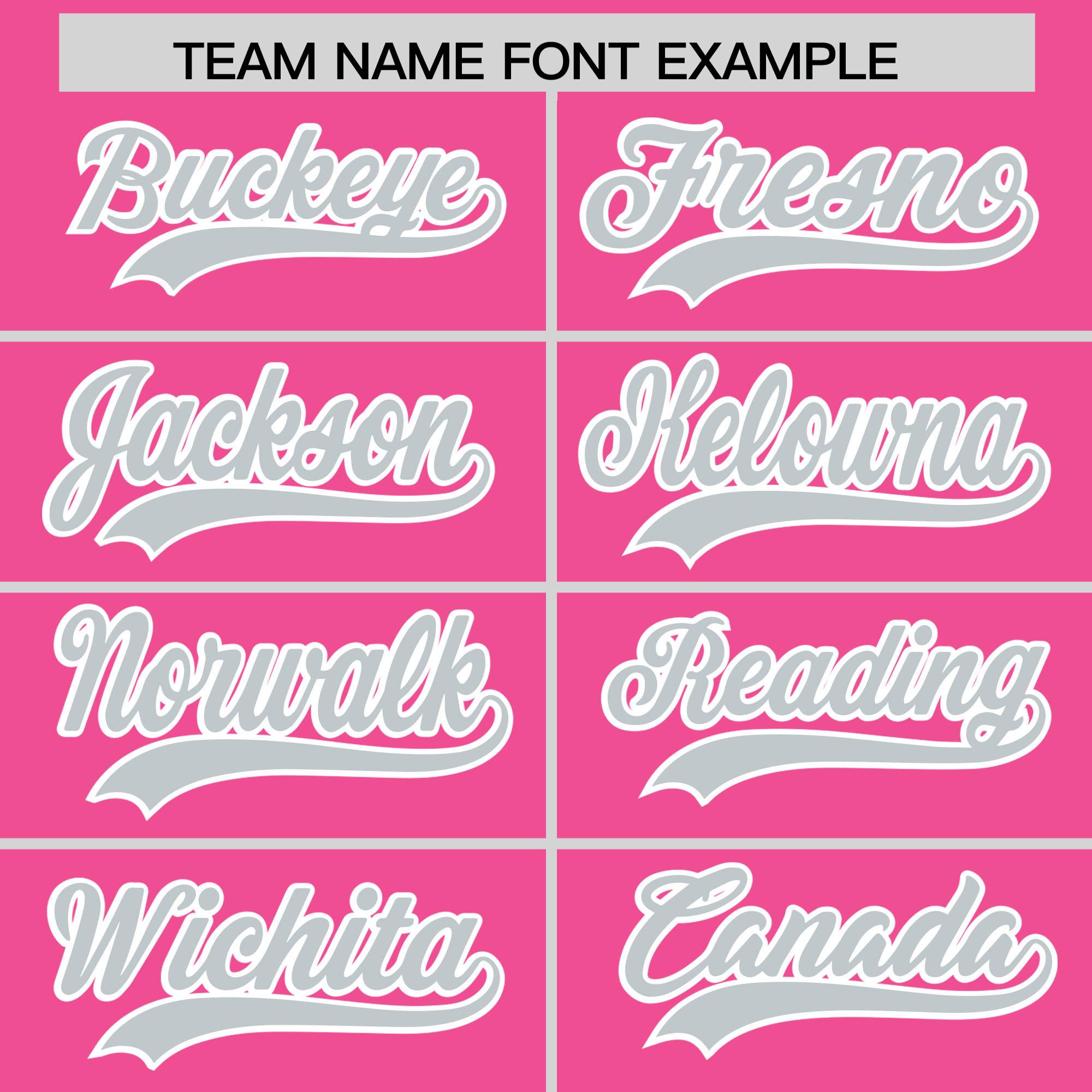 Custom Pink Silver Grid Blur Pattern Authentic Baseball Jersey| KXKSHOP